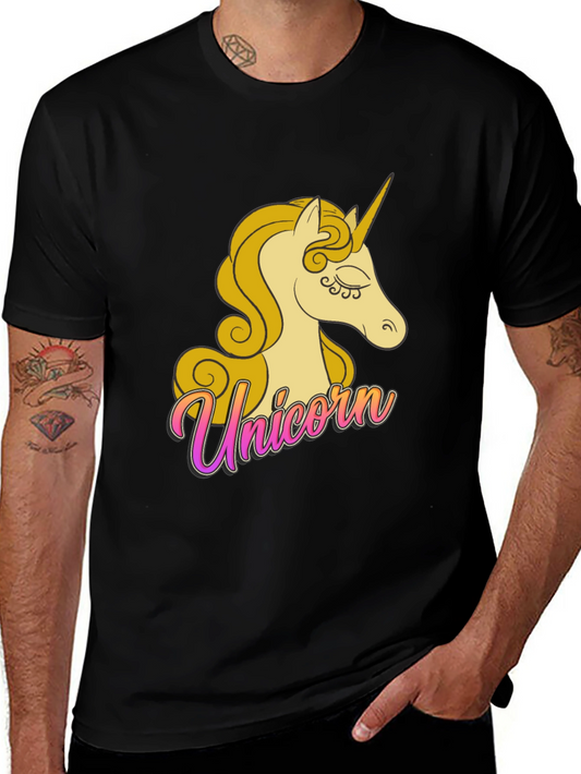Unicorn Graphic Black T-Shirt - Magical Style