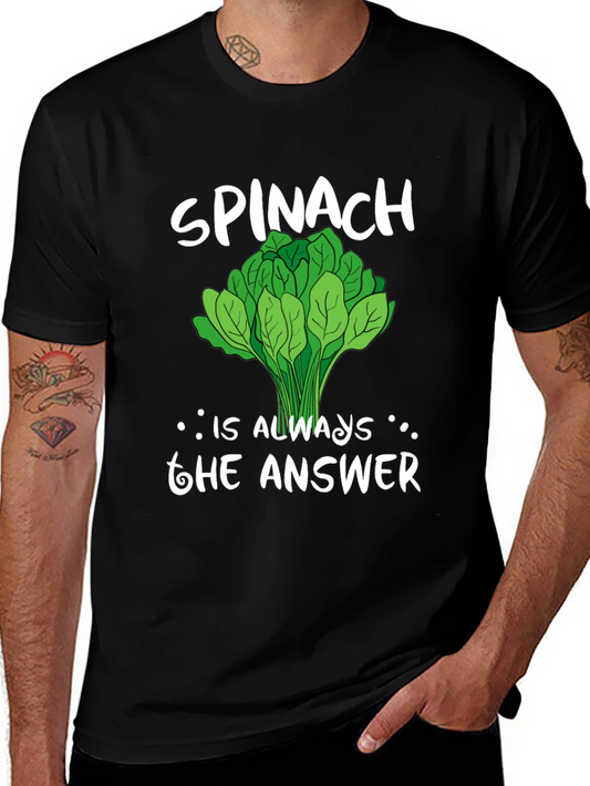 Spinach is Always the Answer Graphic Tee