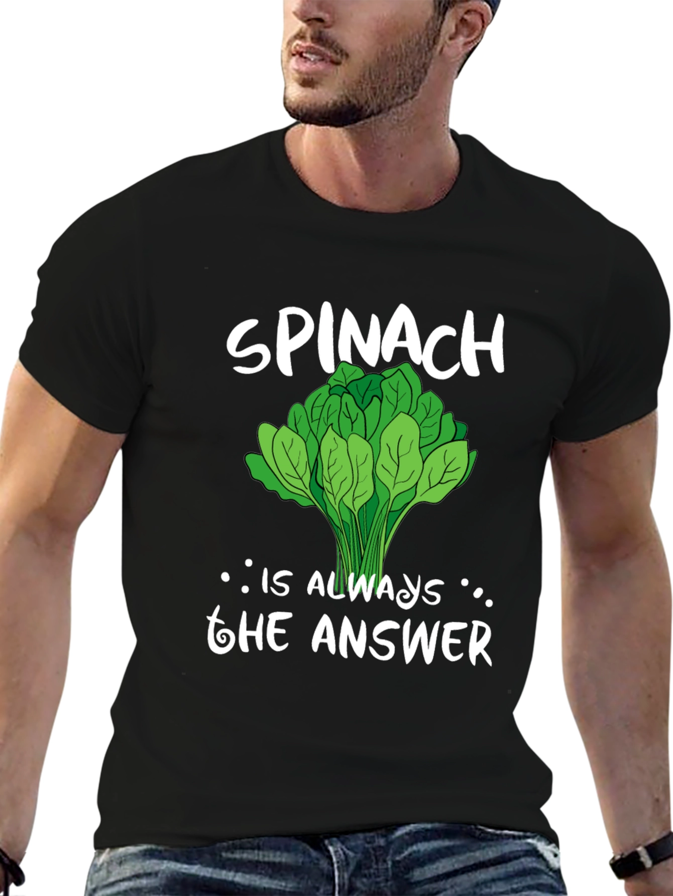 Spinach is Always the Answer Graphic Tee