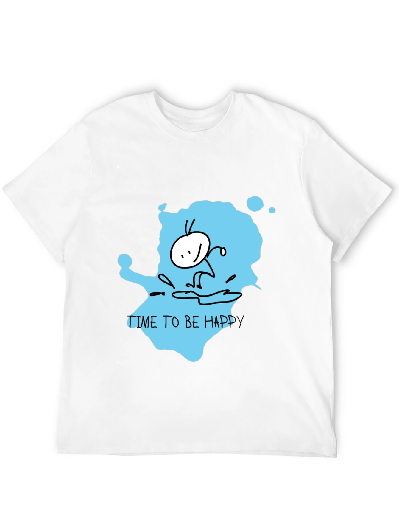 Happy Time Black T-Shirt