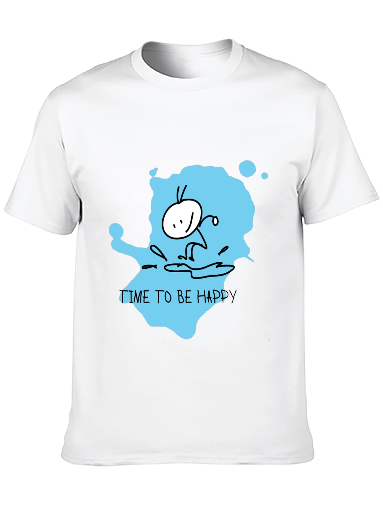 Happy Time Black T-Shirt