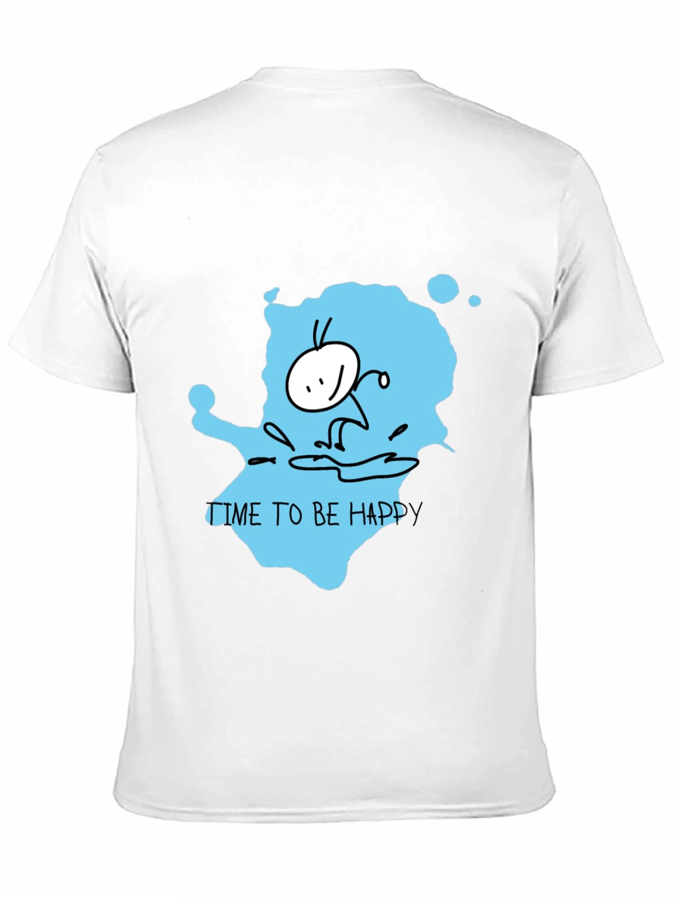 Happy Time Black T-Shirt
