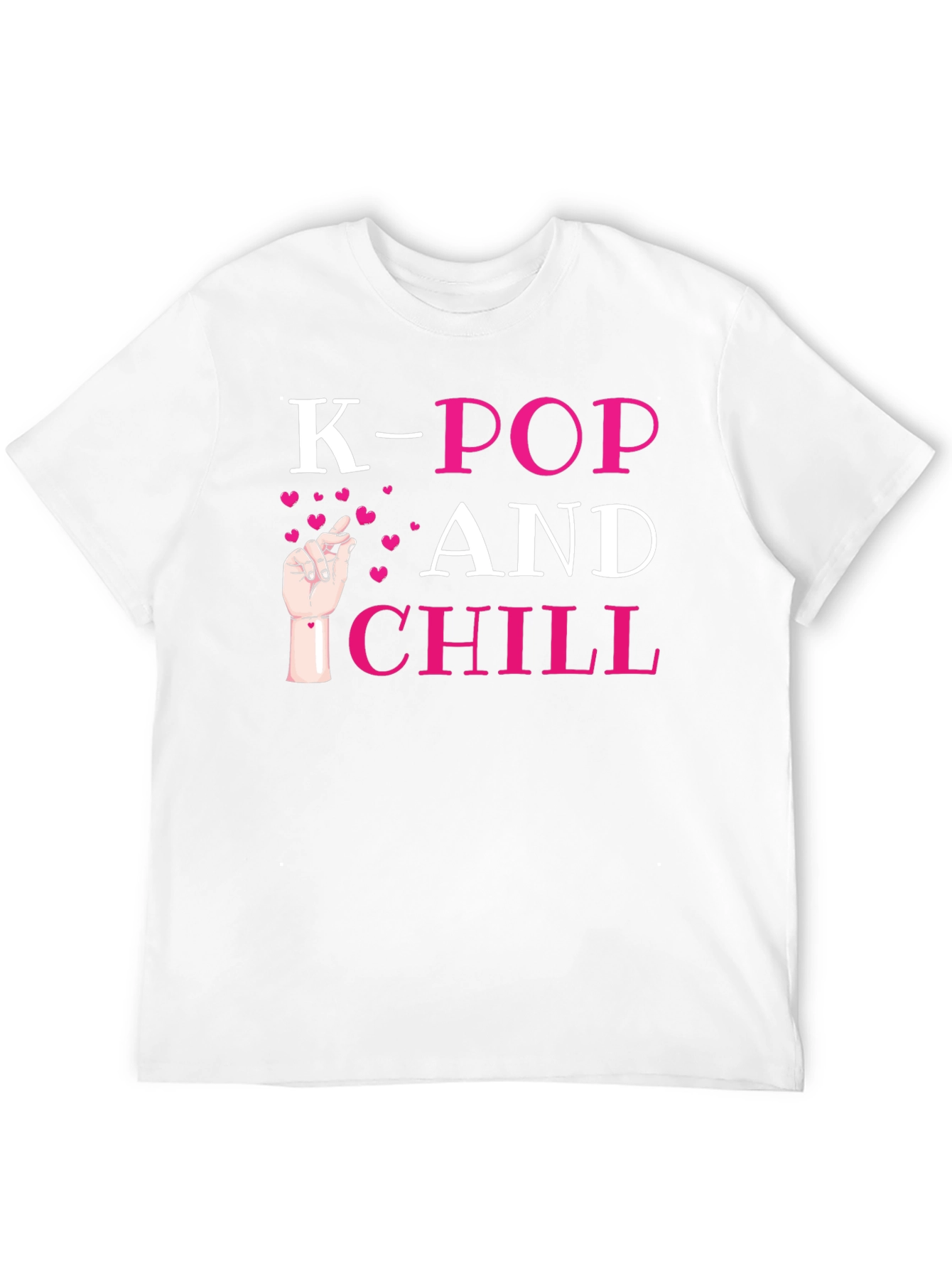 K-Pop and Chill Black T-Shirt