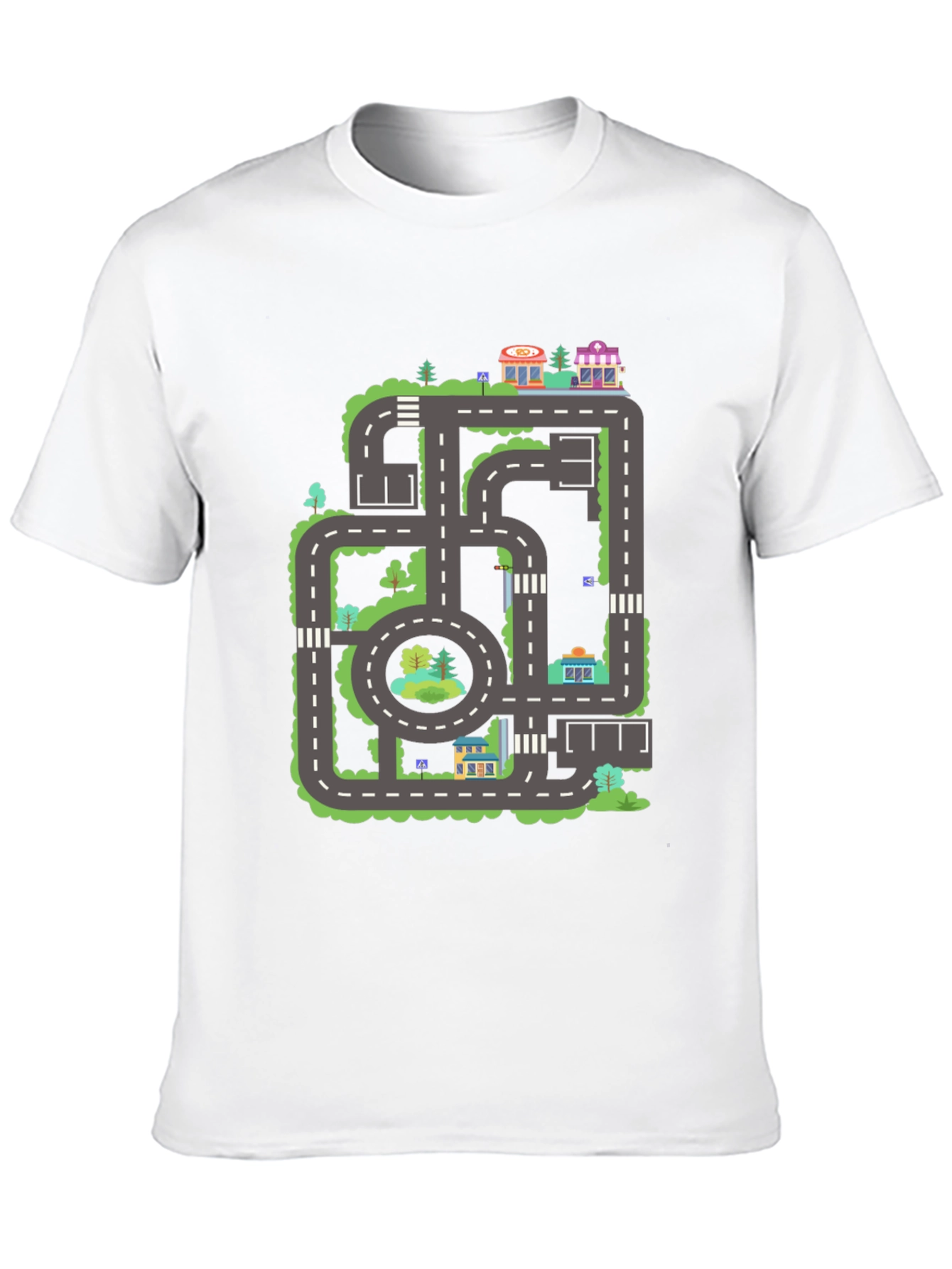 Road Map T-Shirt - City Adventure Tee