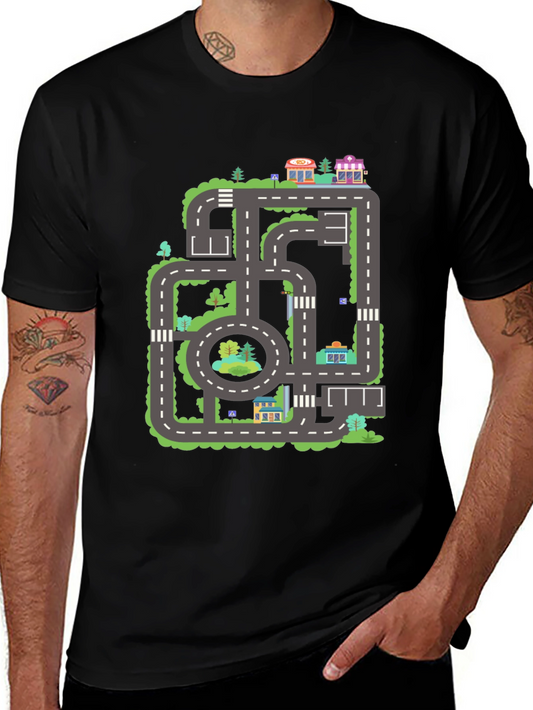 Road Map T-Shirt - City Adventure Tee