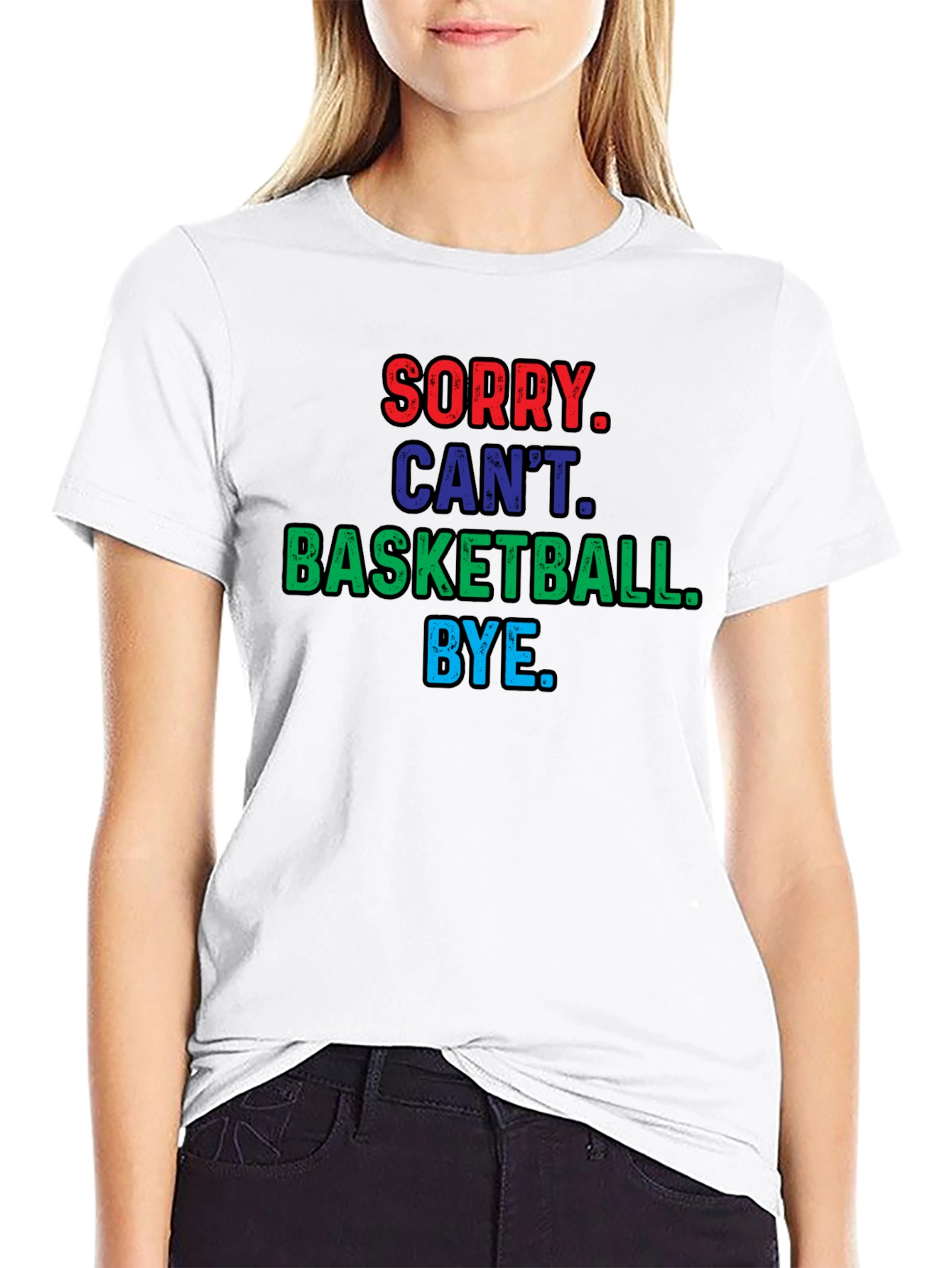 Sorry Cant Basketball T-Shirt