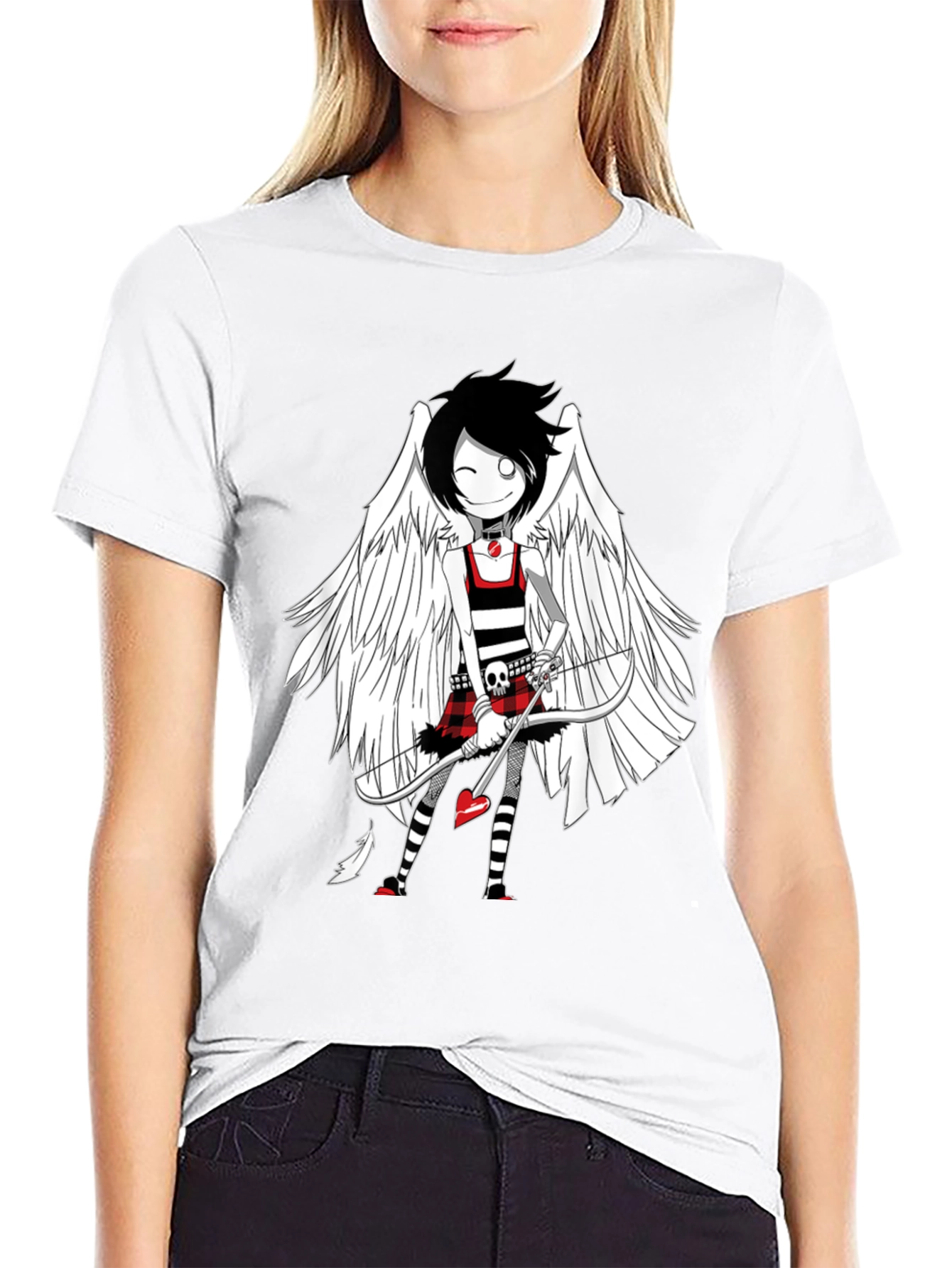 Emo Cupid T-Shirt - Unique Graphic Tee