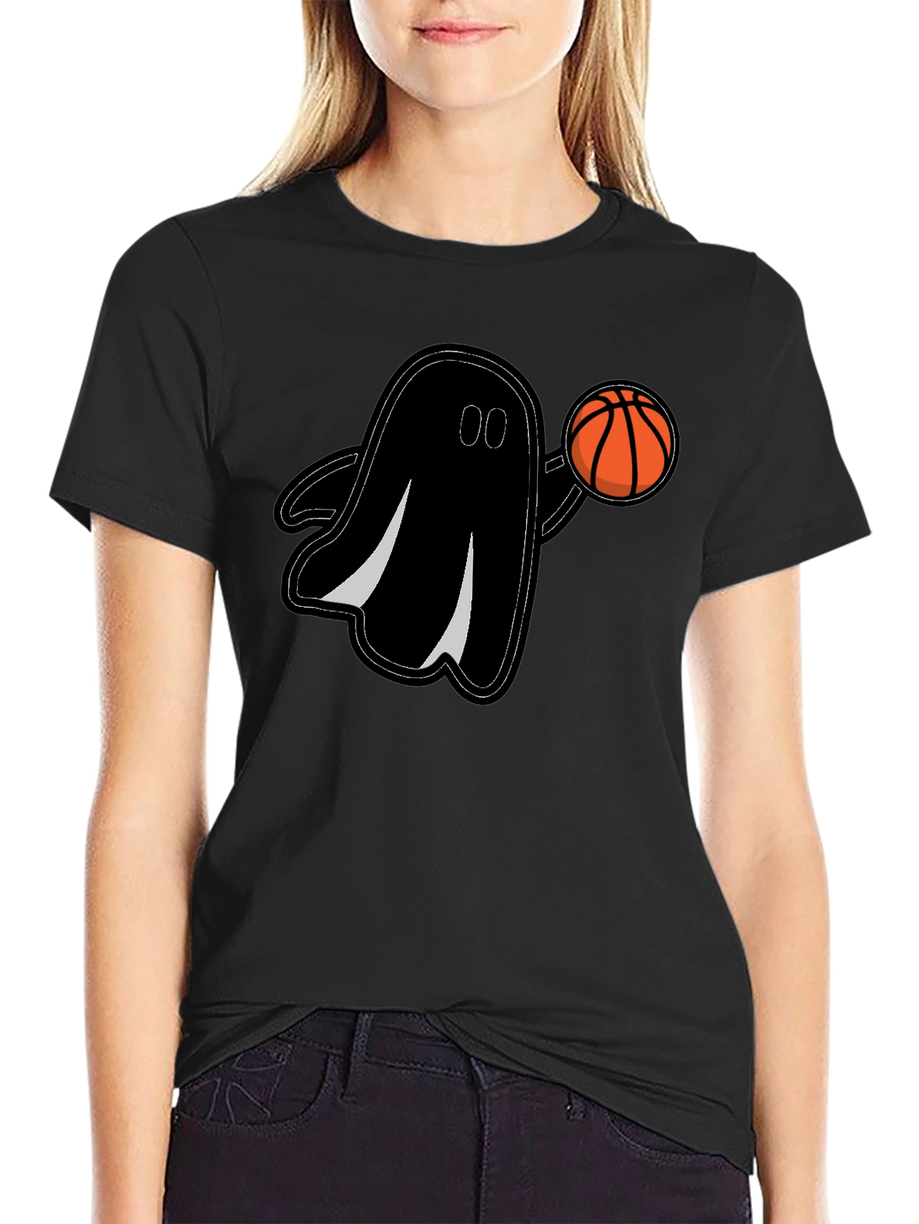 Ghost Basketball Graphic T-Shirt