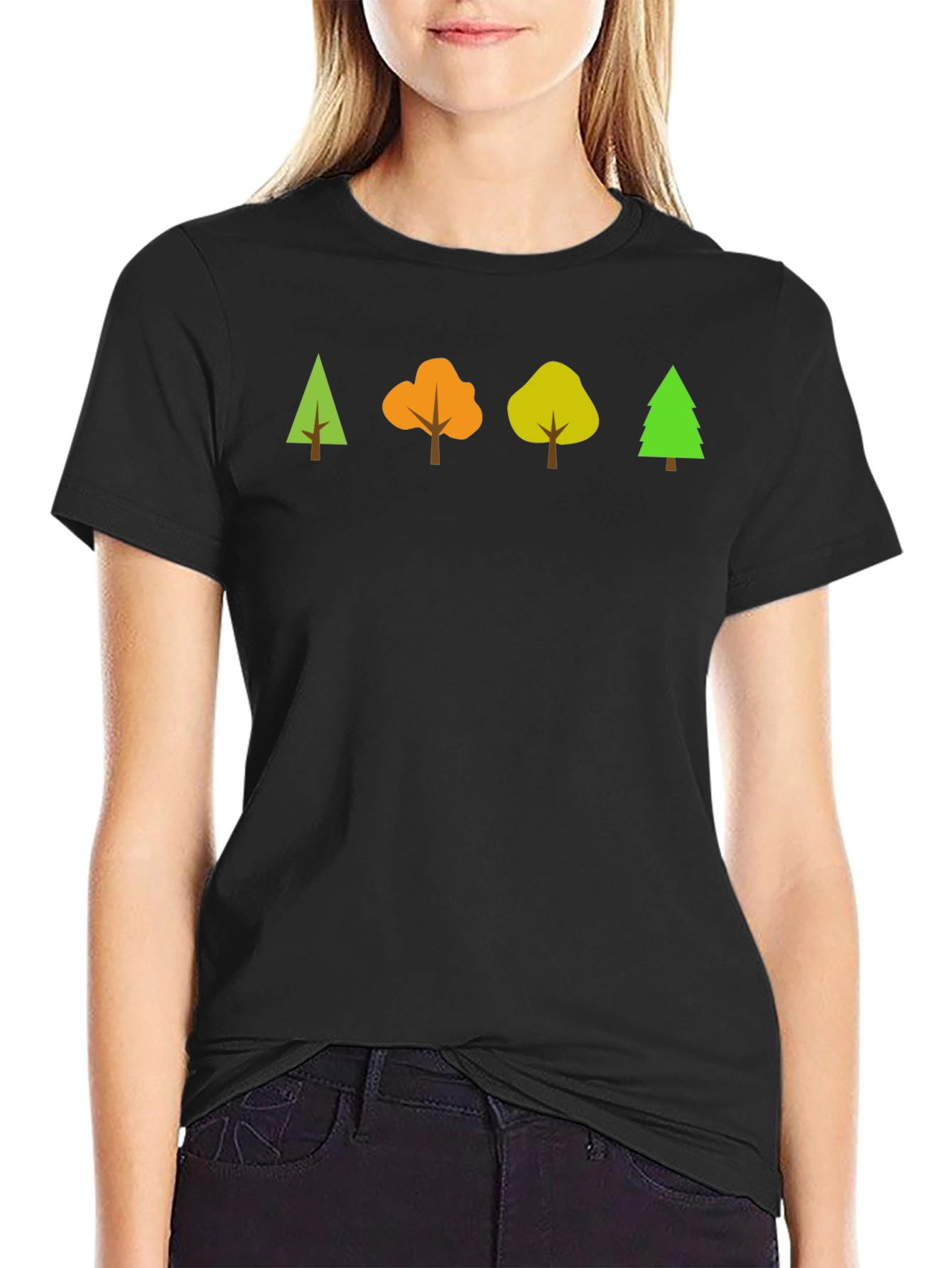 Nature Inspired Graphic Tee - Four Tree Design