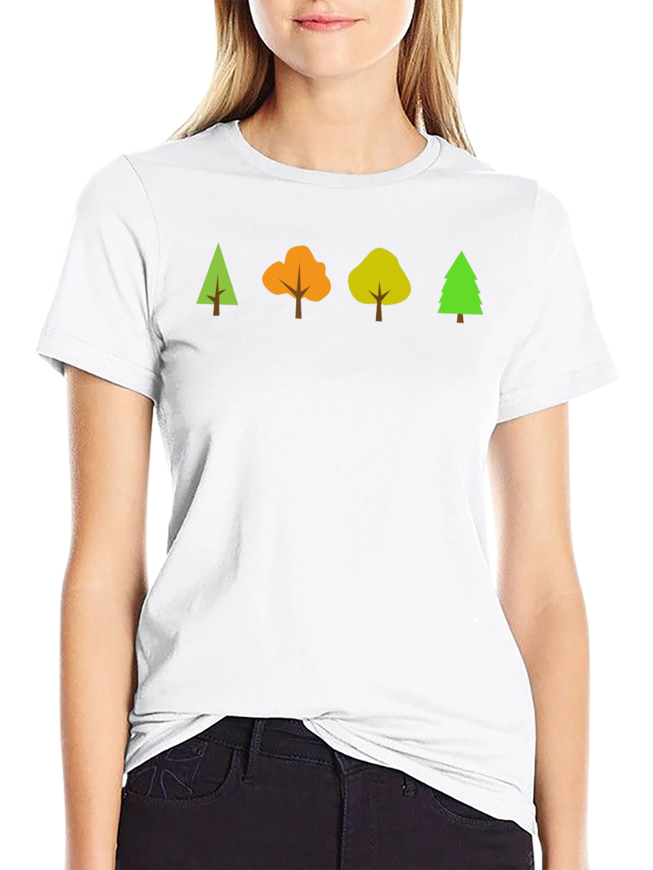 Nature Inspired Graphic Tee - Four Tree Design
