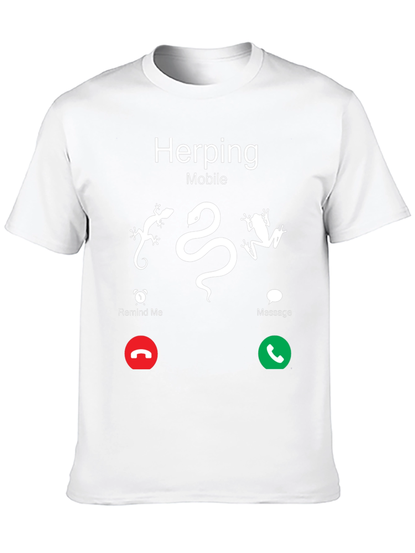 Herping Mobile T-Shirt - Reptile & Amphibian Lover Tee