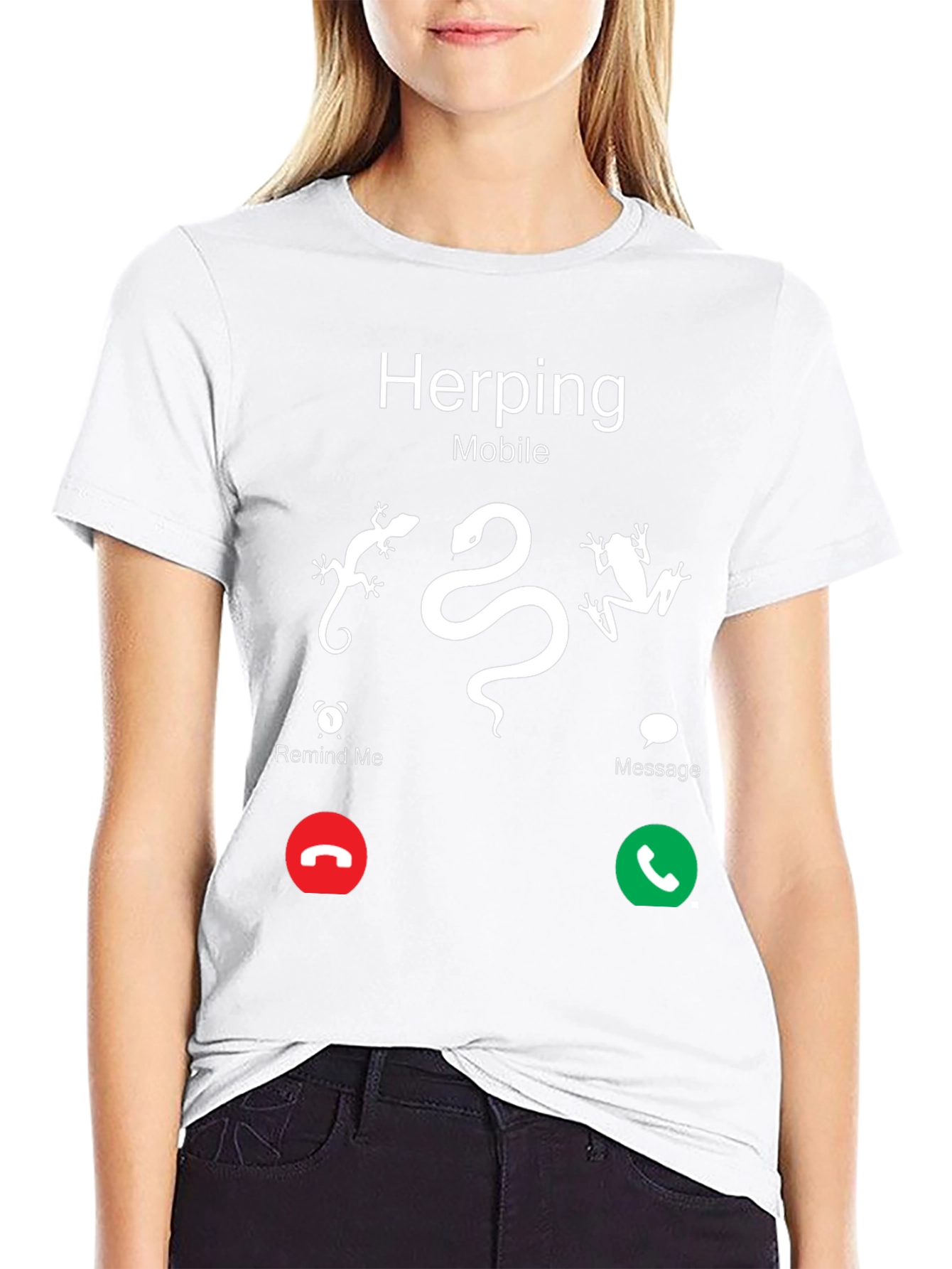 Herping Mobile T-Shirt - Reptile & Amphibian Lover Tee
