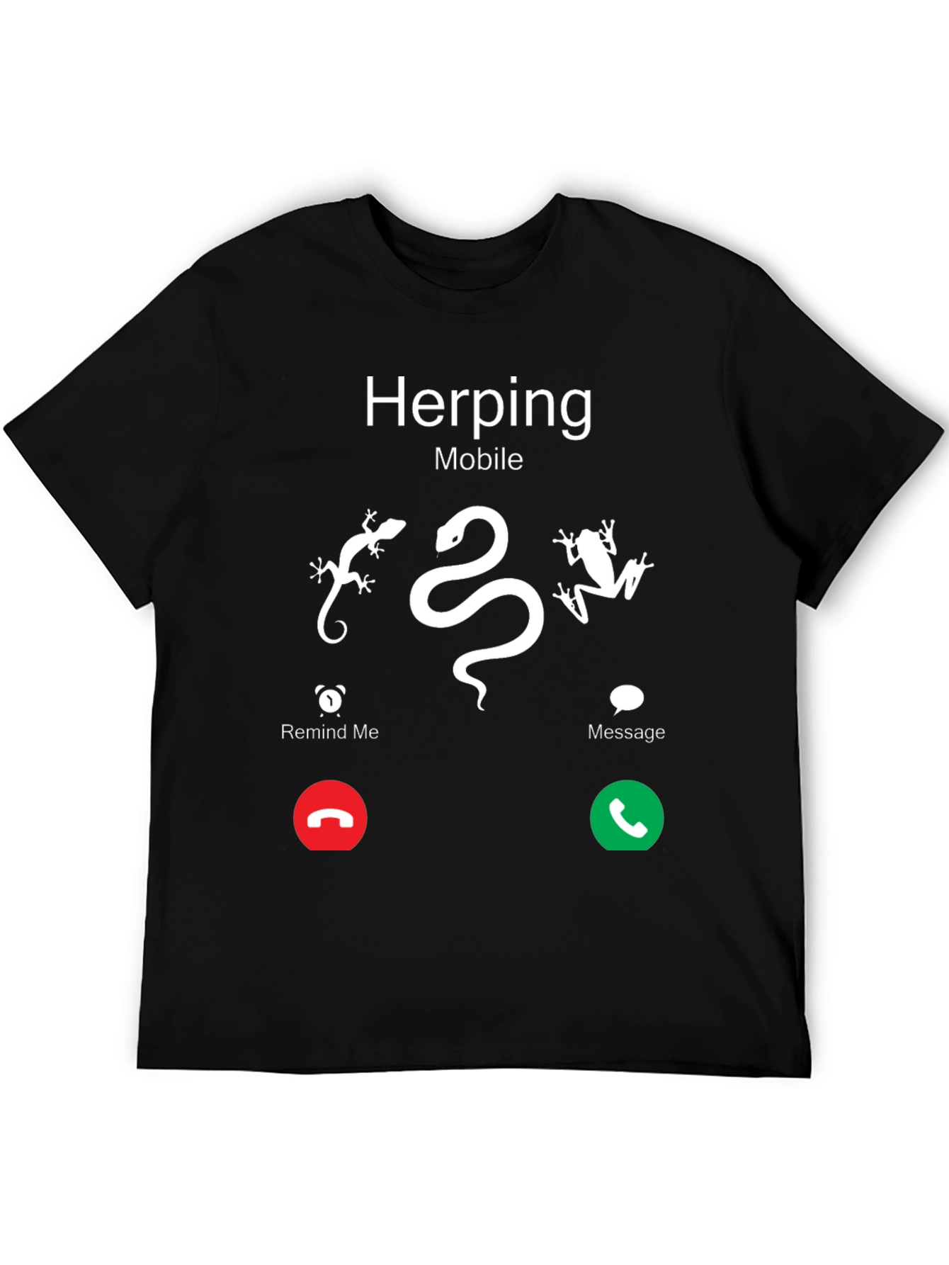 Herping Mobile T-Shirt - Reptile & Amphibian Lover Tee