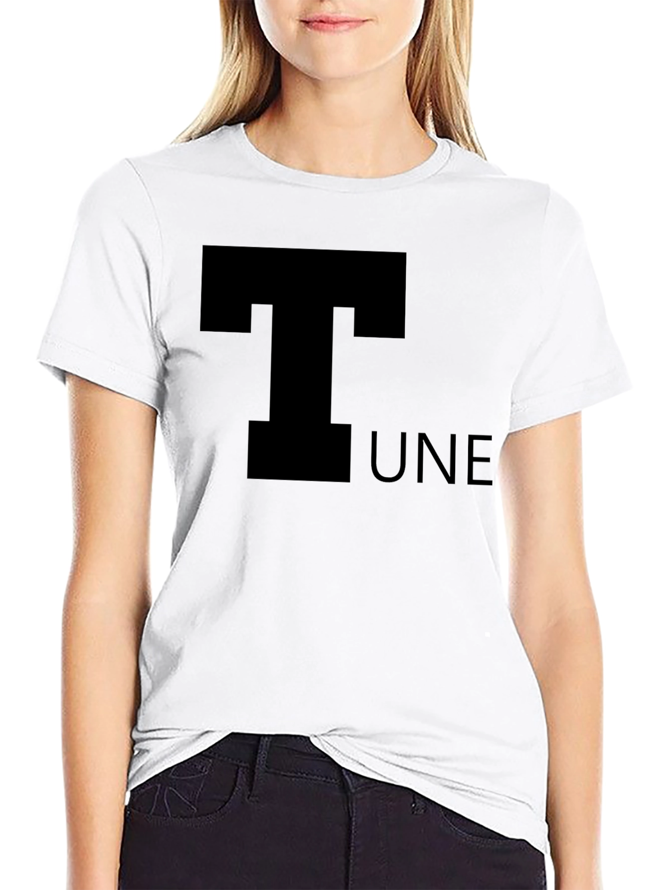 T-UNE Black Graphic Tee