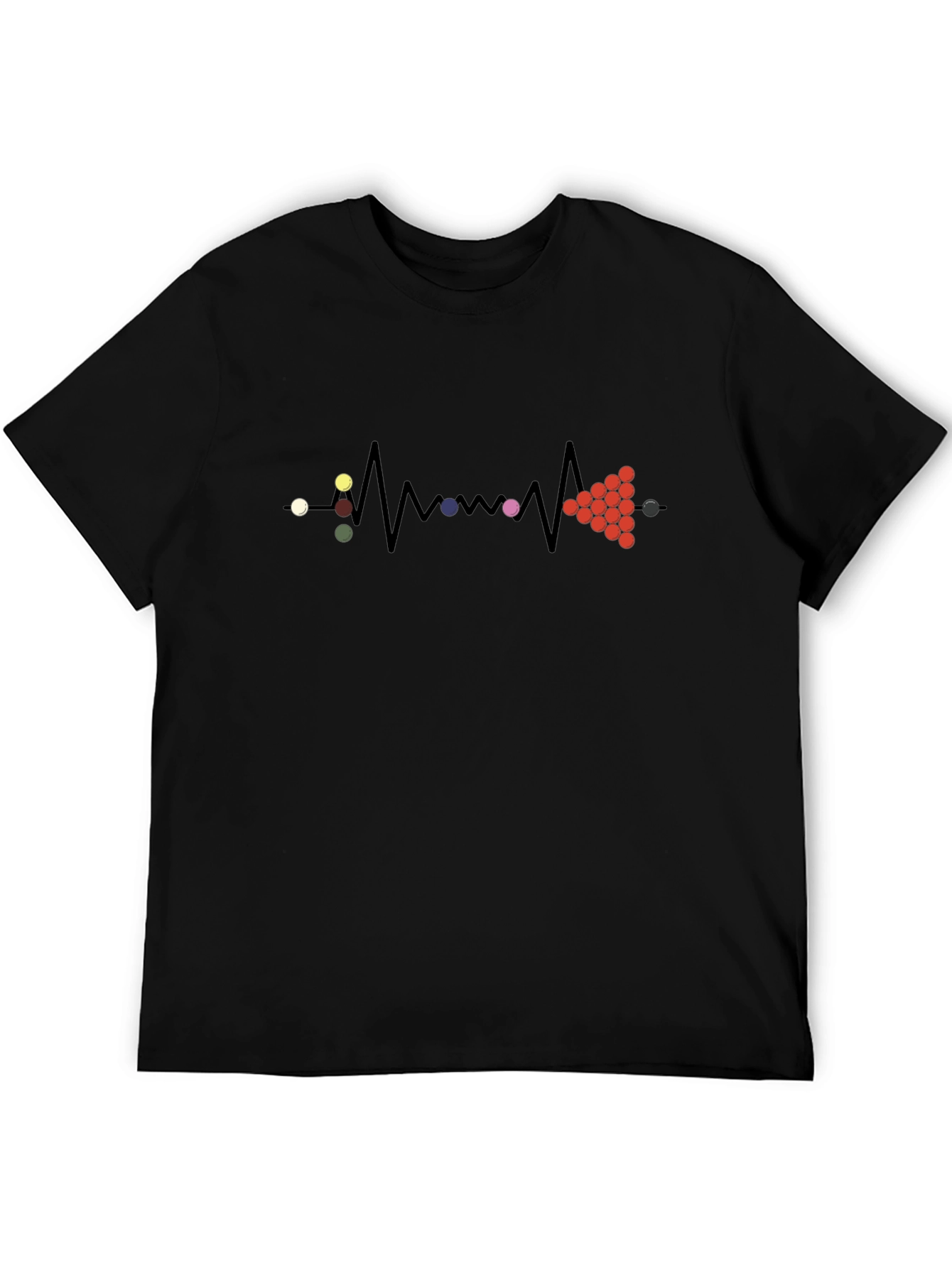 Snooker Heartbeat T-Shirt - Billiards Passion