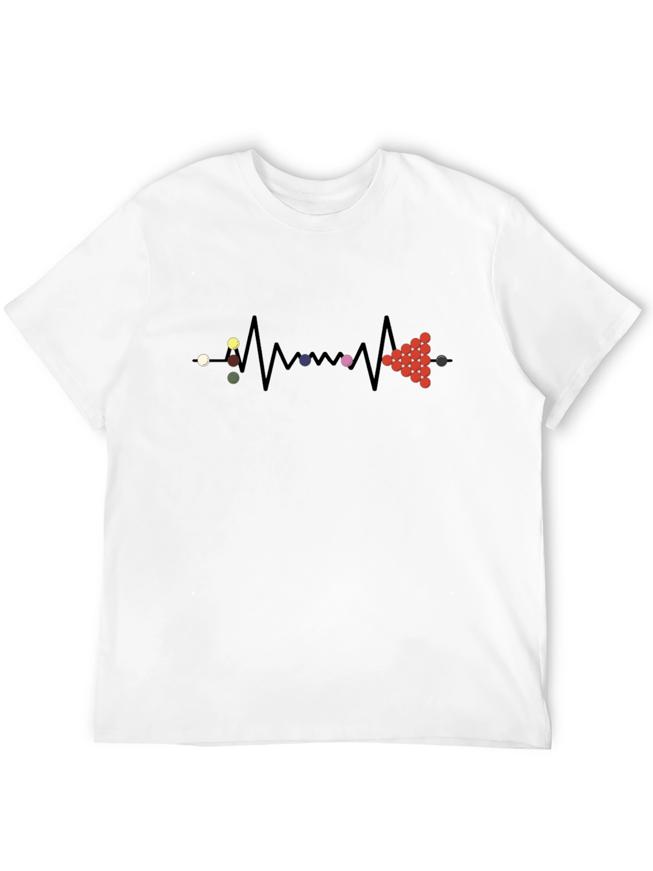 Snooker Heartbeat T-Shirt - Billiards Passion