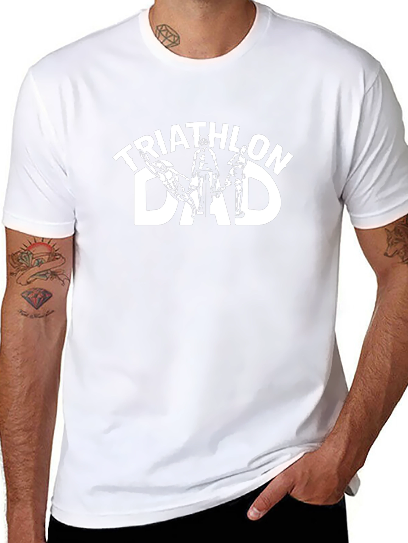 Triathlon Dad T-Shirt - Perfect for Active Dads