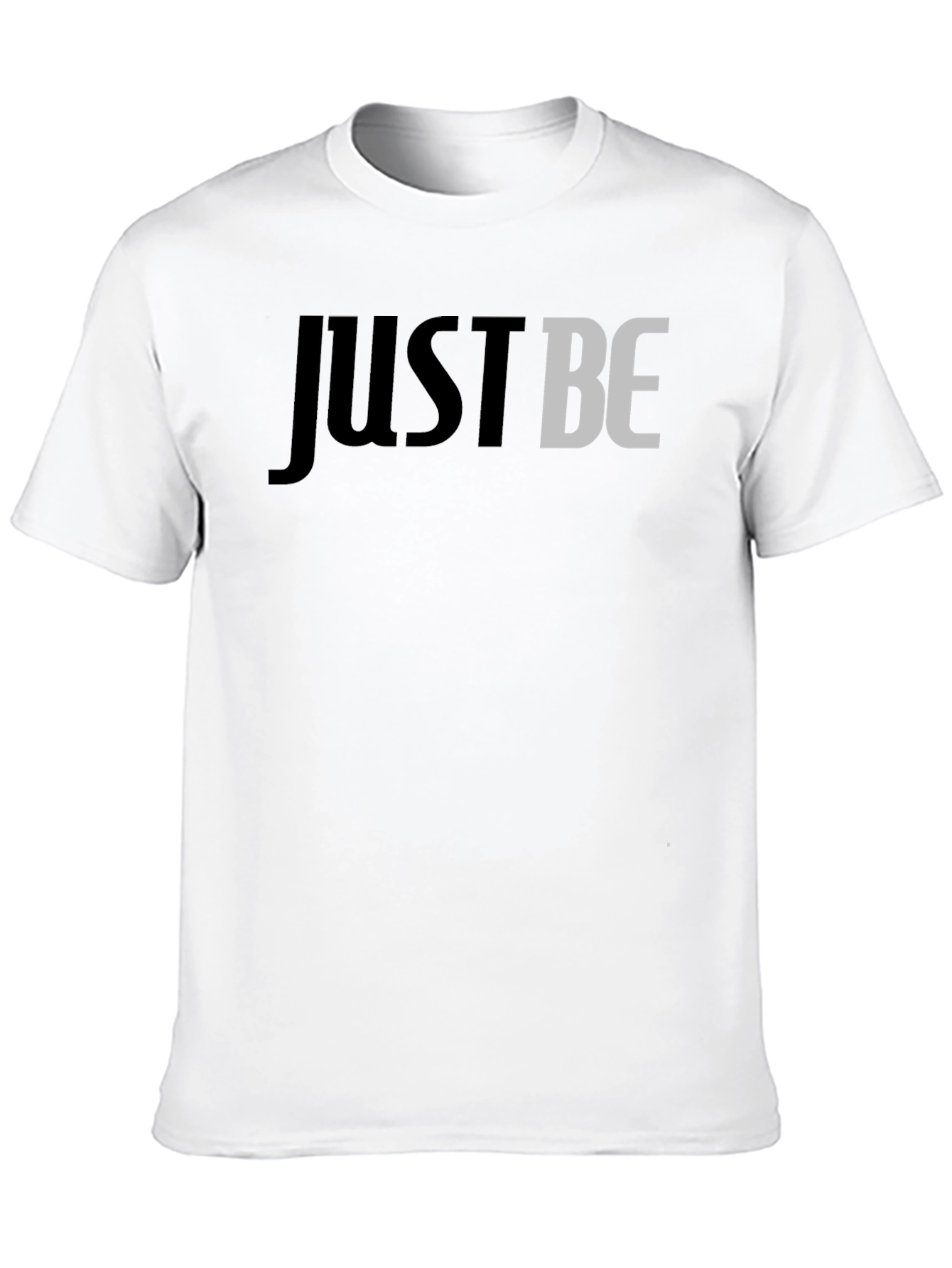 Just Be Graphic Tee - Stylish Mens Black T-Shirt