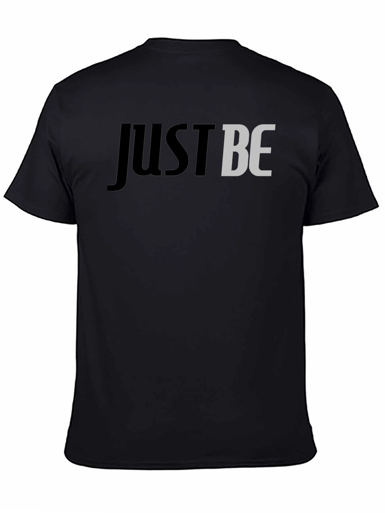 Just Be Graphic Tee - Stylish Mens Black T-Shirt