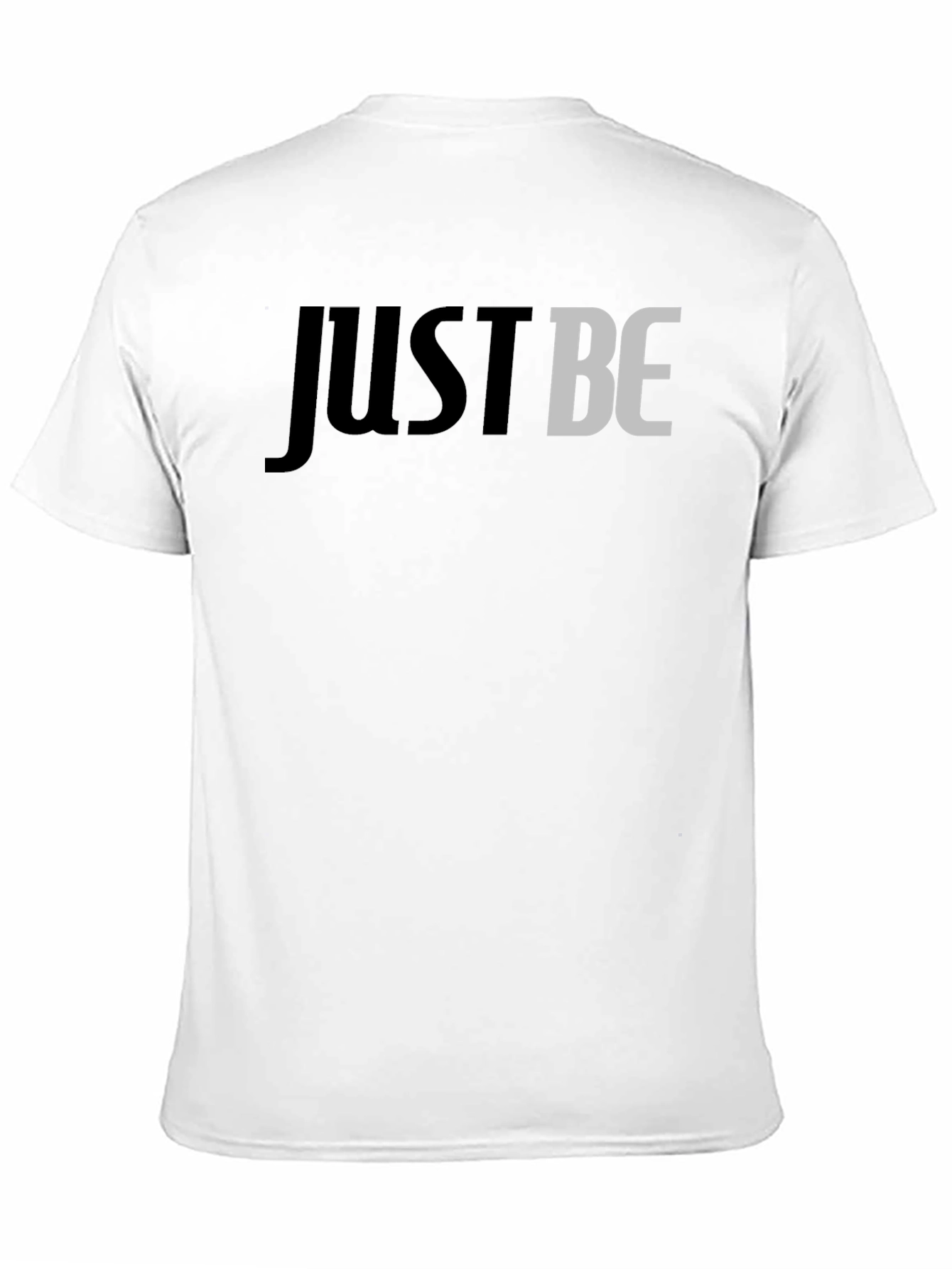 Just Be Graphic Tee - Stylish Mens Black T-Shirt