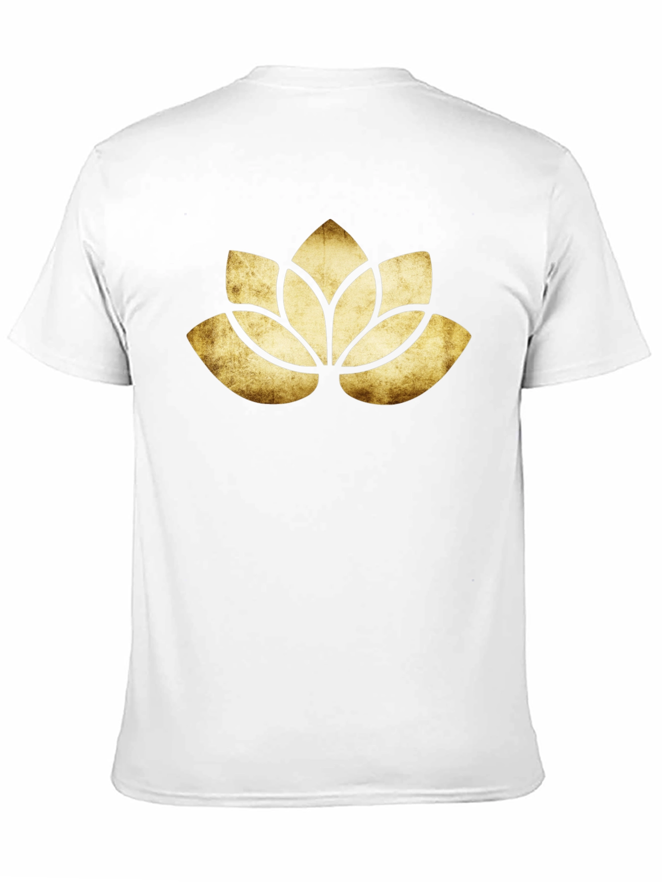 Lotus Flower Graphic Black T-Shirt