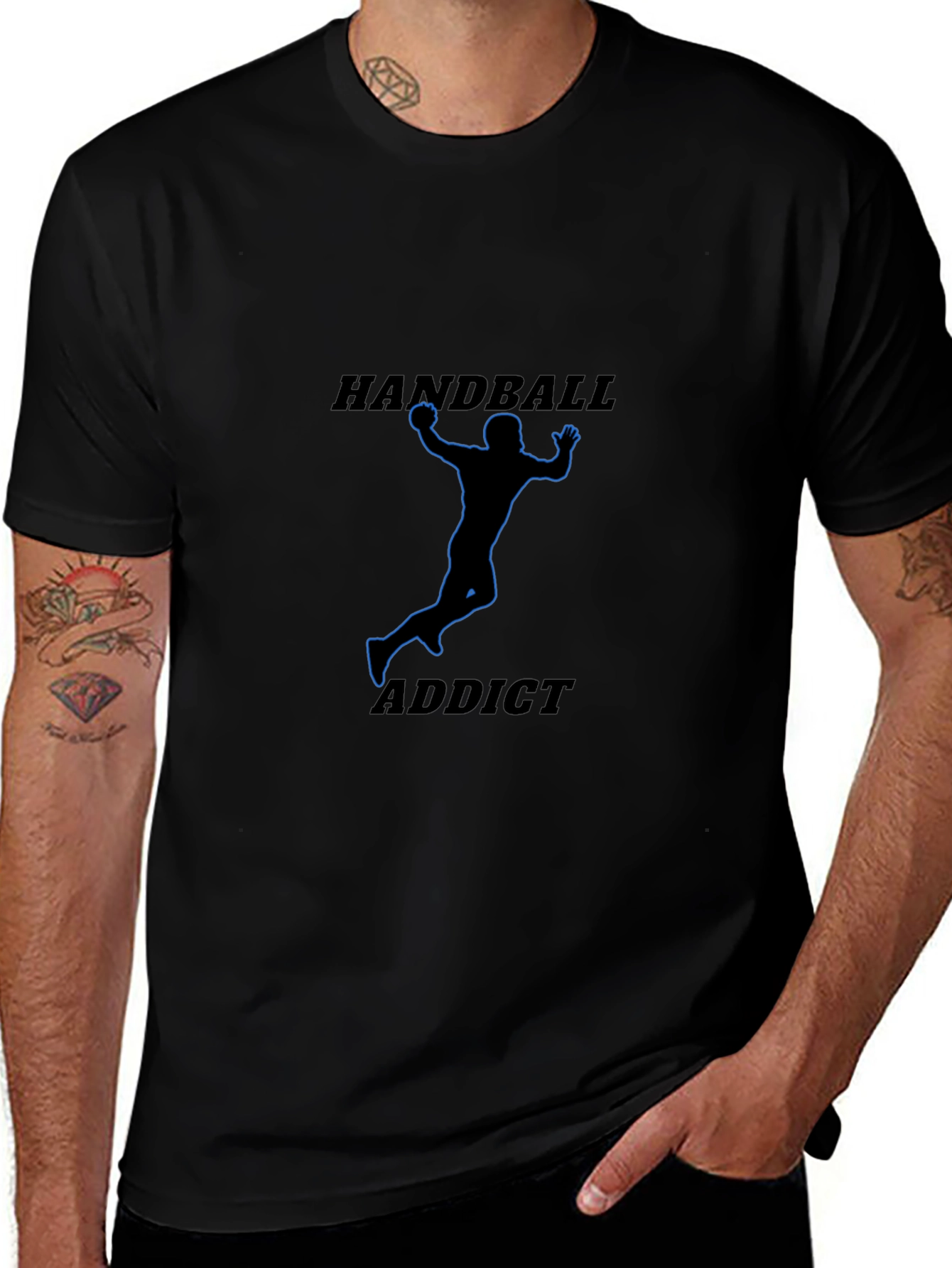 Handball Addict Black T-Shirt