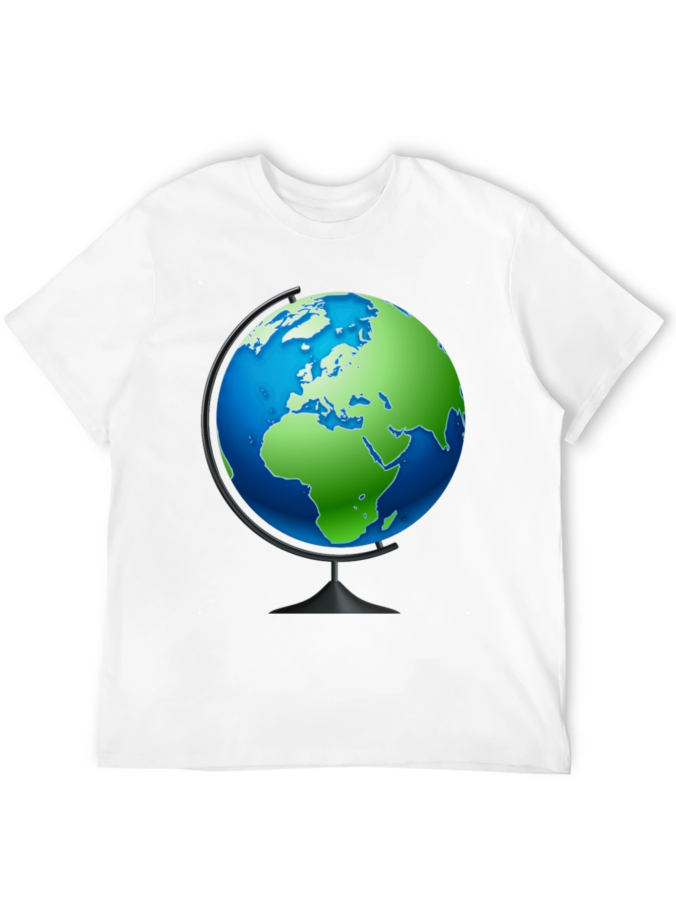 Globe Graphic Black T-Shirt - Travel the World!