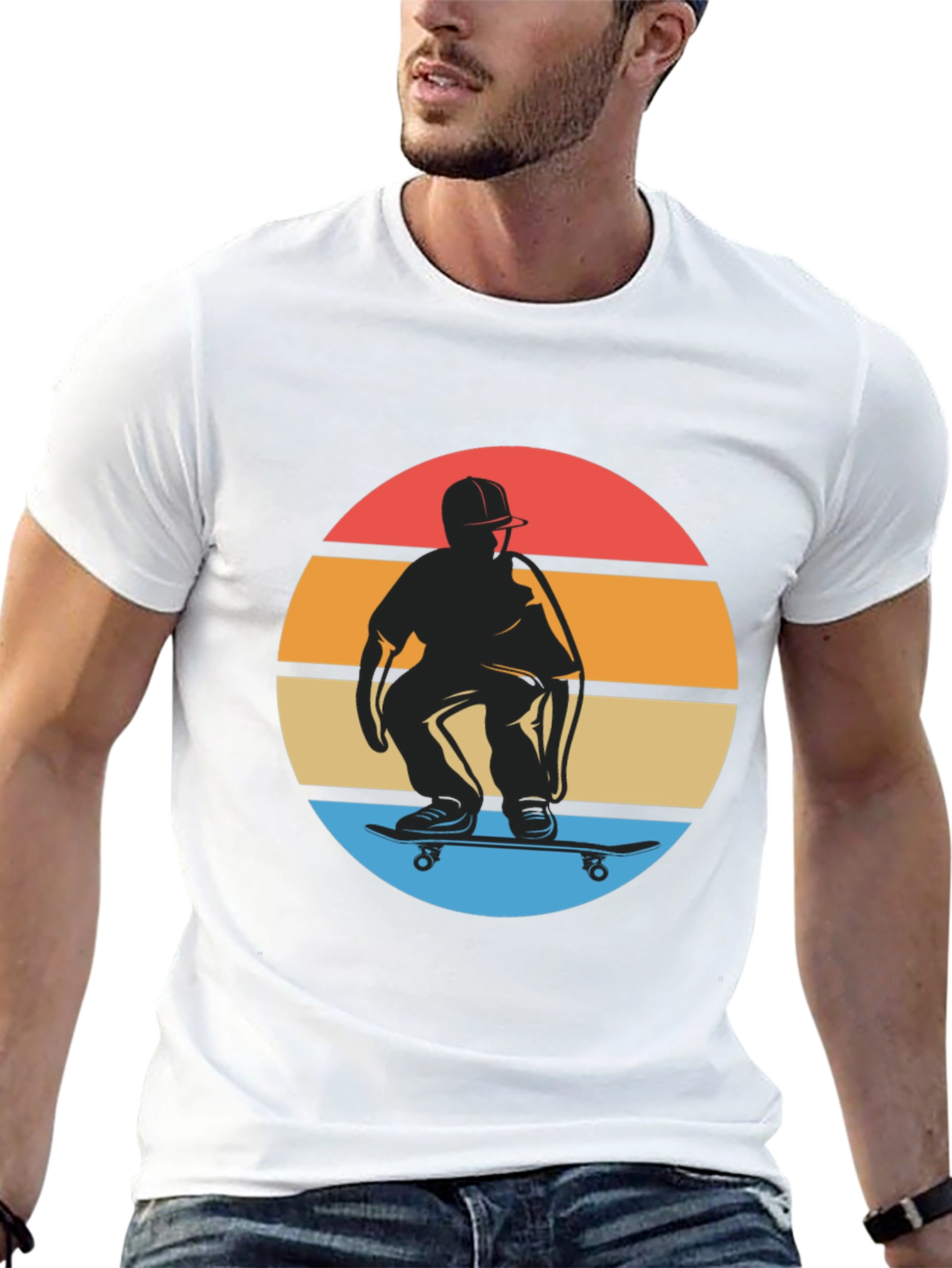 Retro Skateboarder Graphic Tee