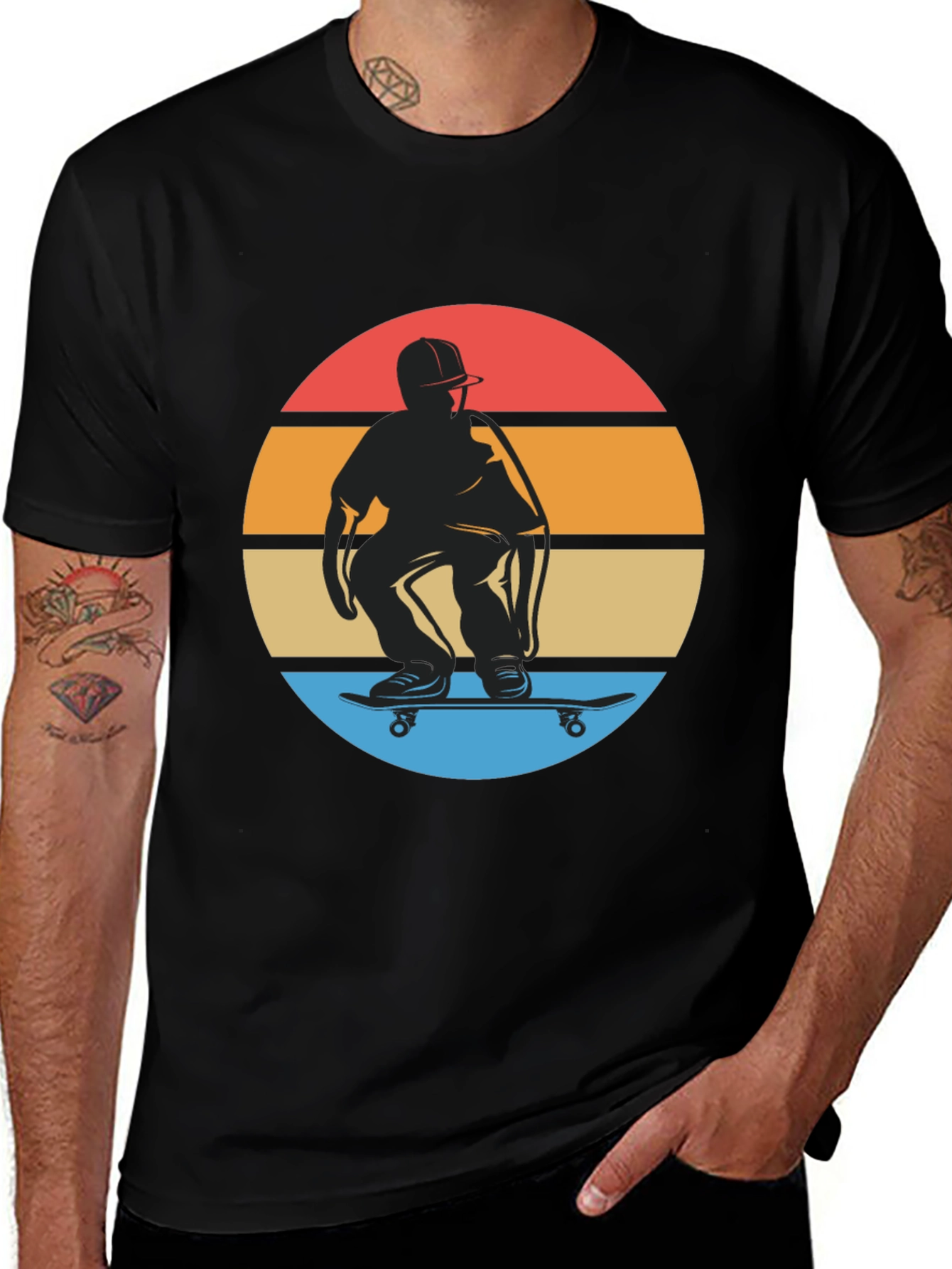 Retro Skateboarder Graphic Tee