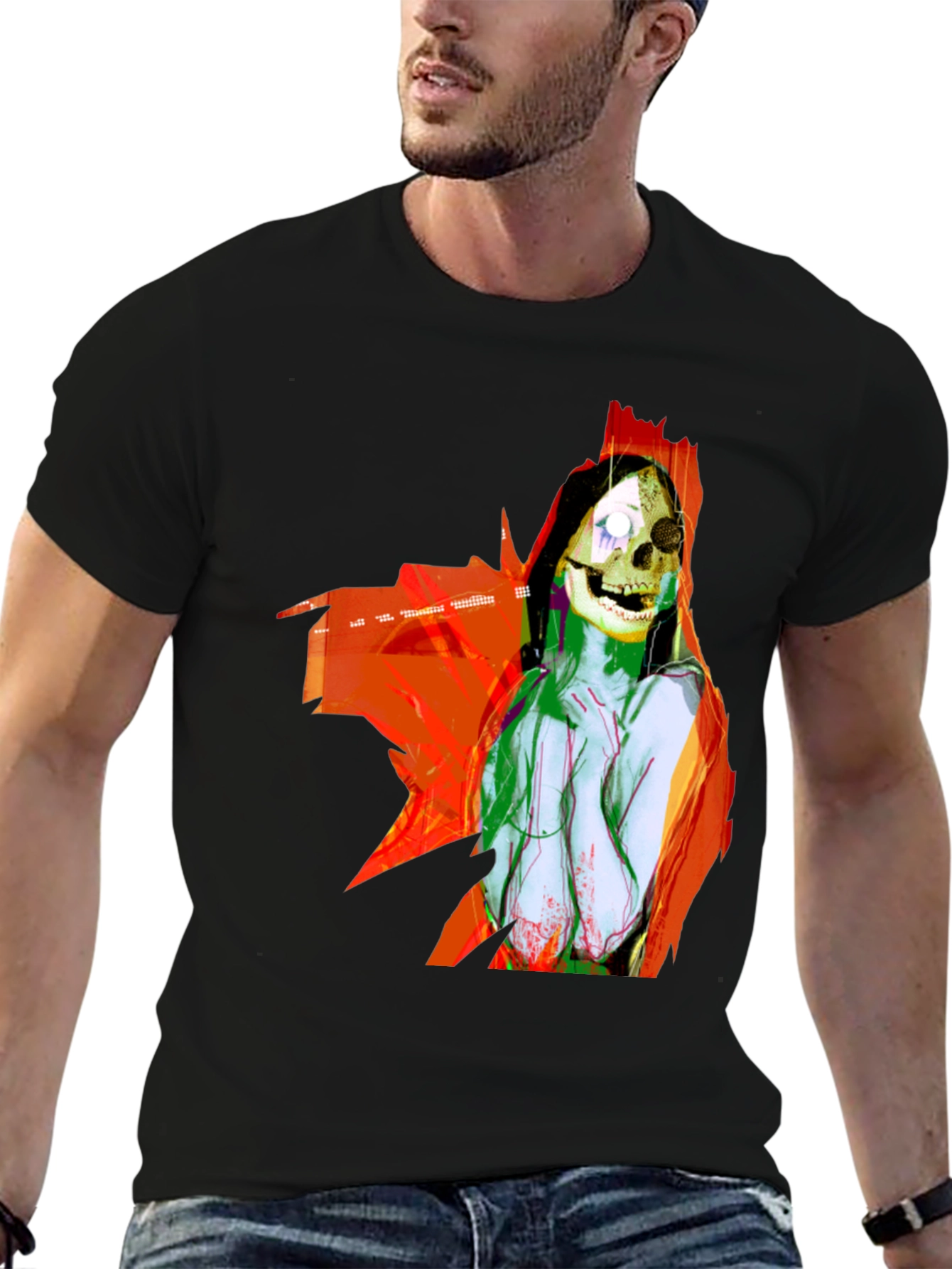 Skull Woman Graphic T-Shirt