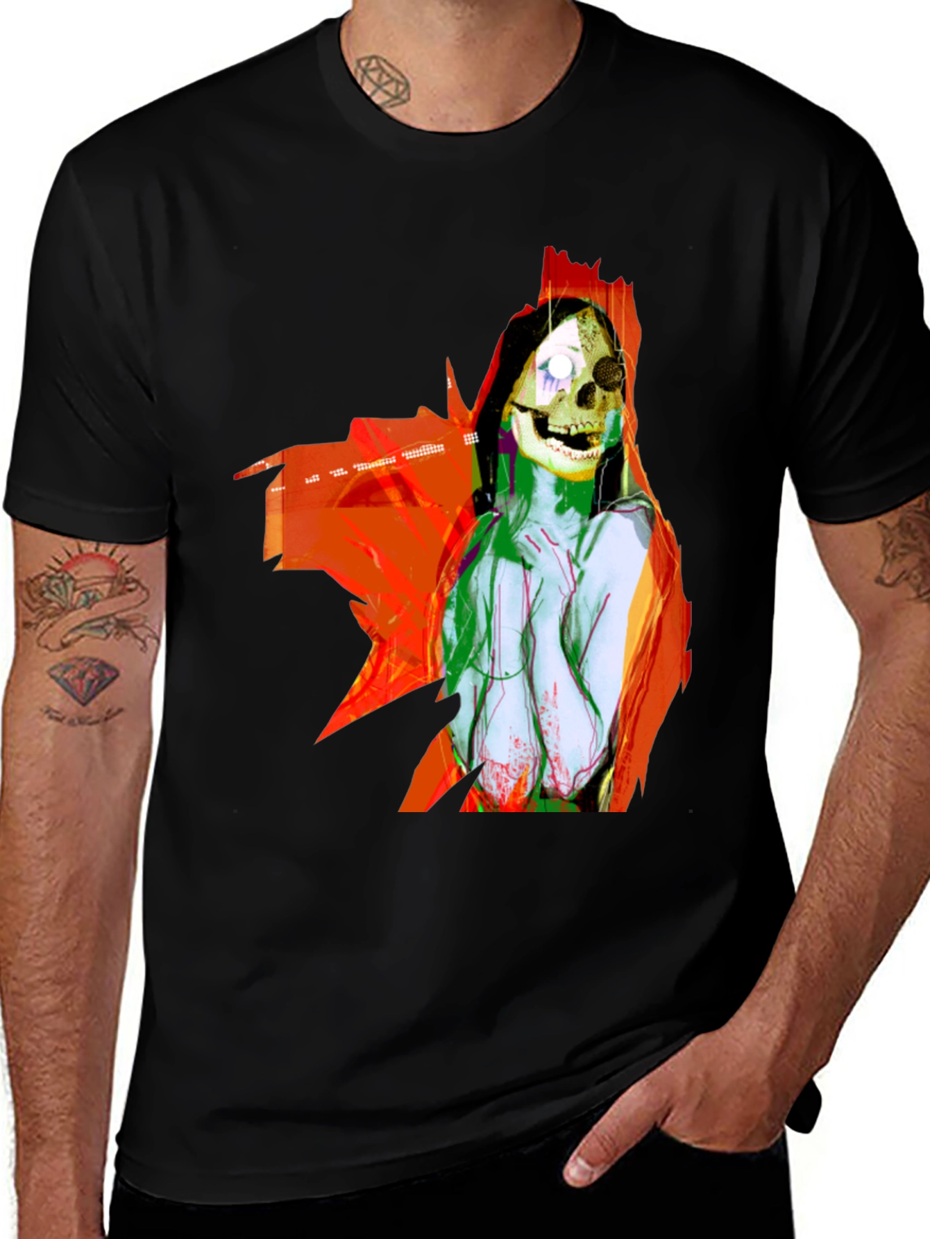 Skull Woman Graphic T-Shirt