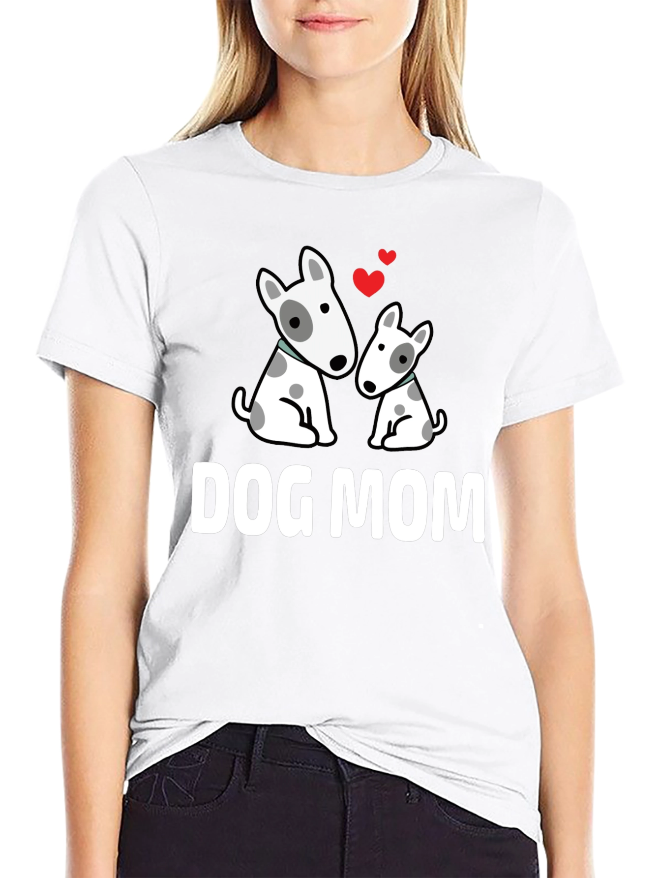 Dog Mom T-Shirt Cute Bull Terrier Gift