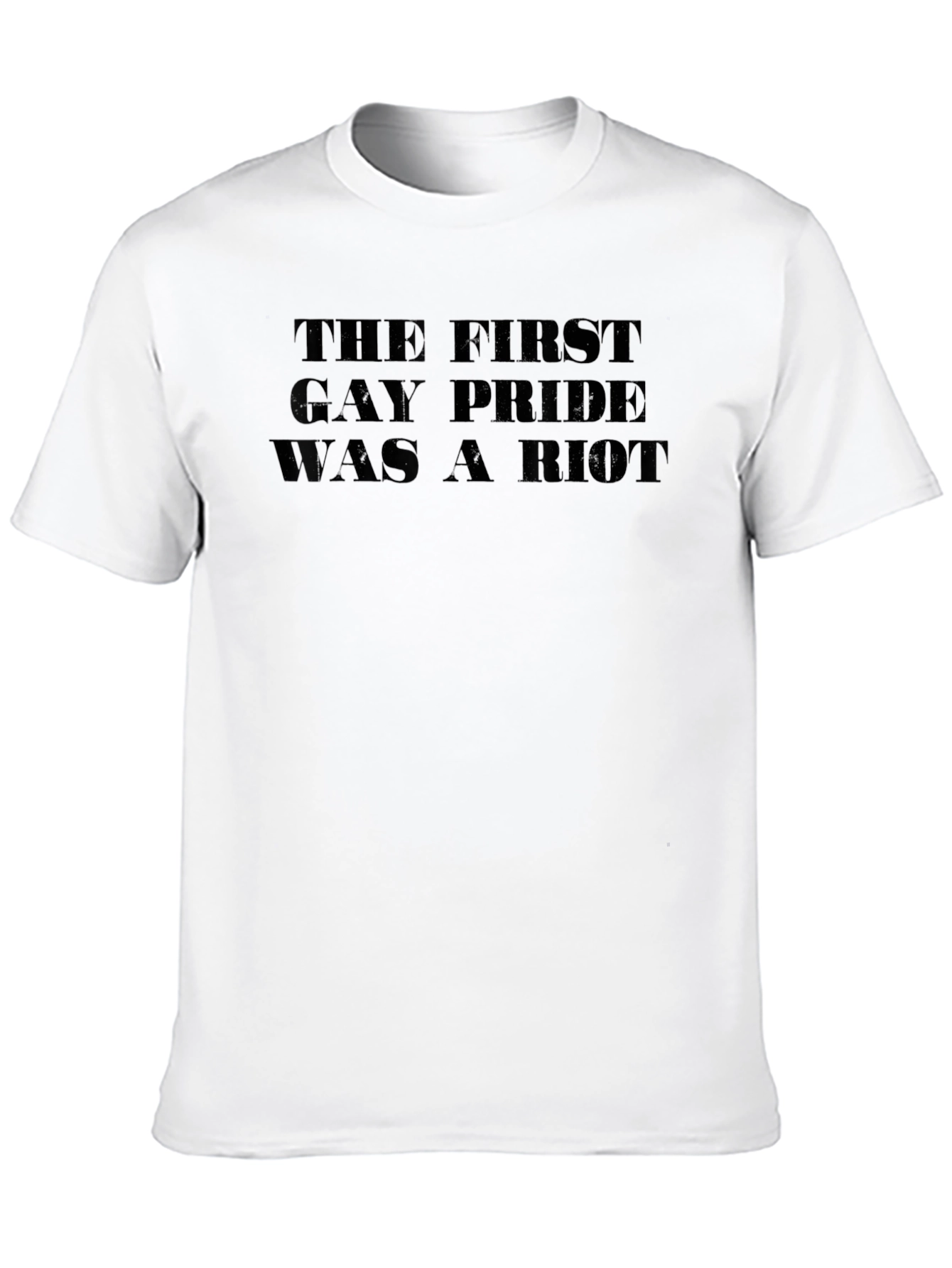 Gay Pride Riot Tee - Unisex Black T-Shirt