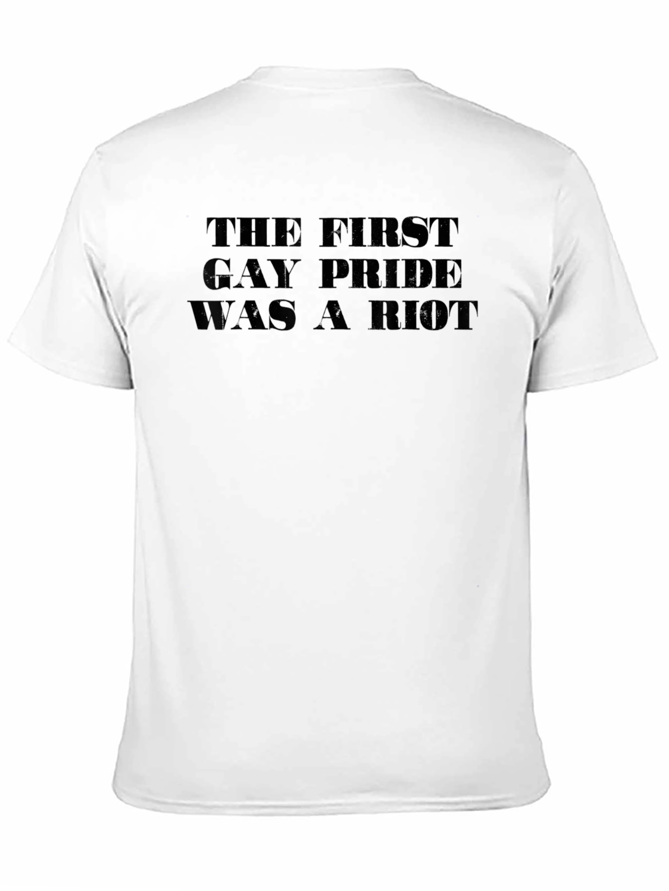 Gay Pride Riot Tee - Unisex Black T-Shirt