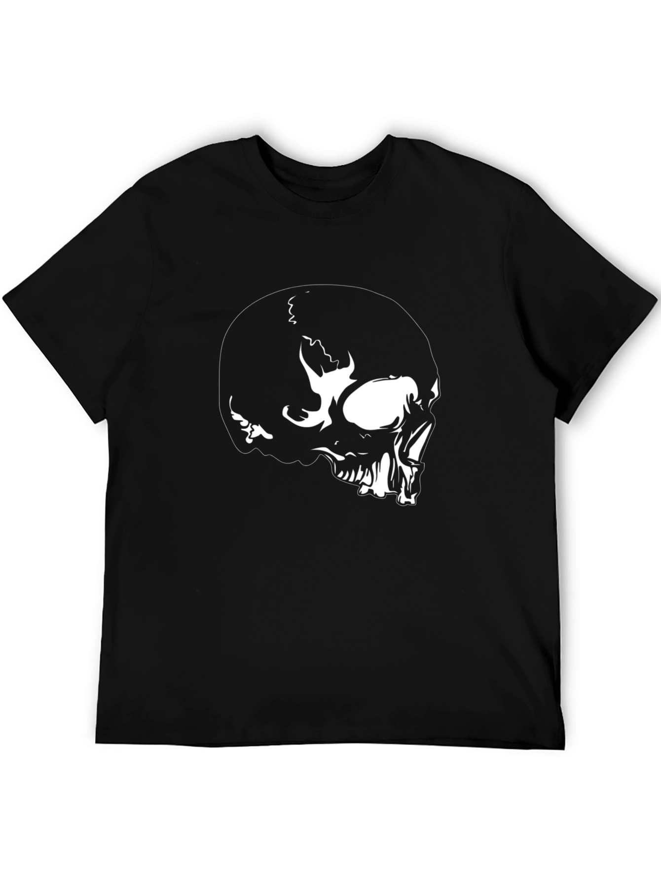 Skull Graphic Black T-Shirt for Men