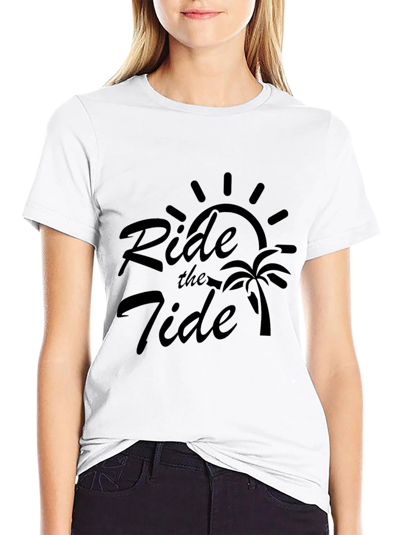 Ride the Tide Graphic Tee - Black