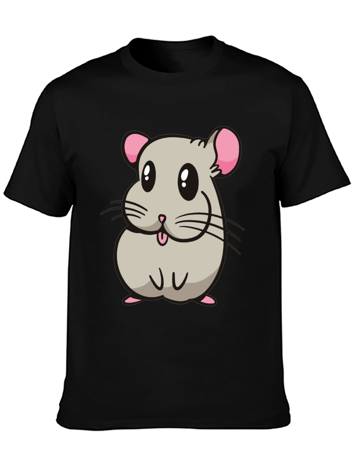 Cute Hamster Cartoon Graphic T-Shirt