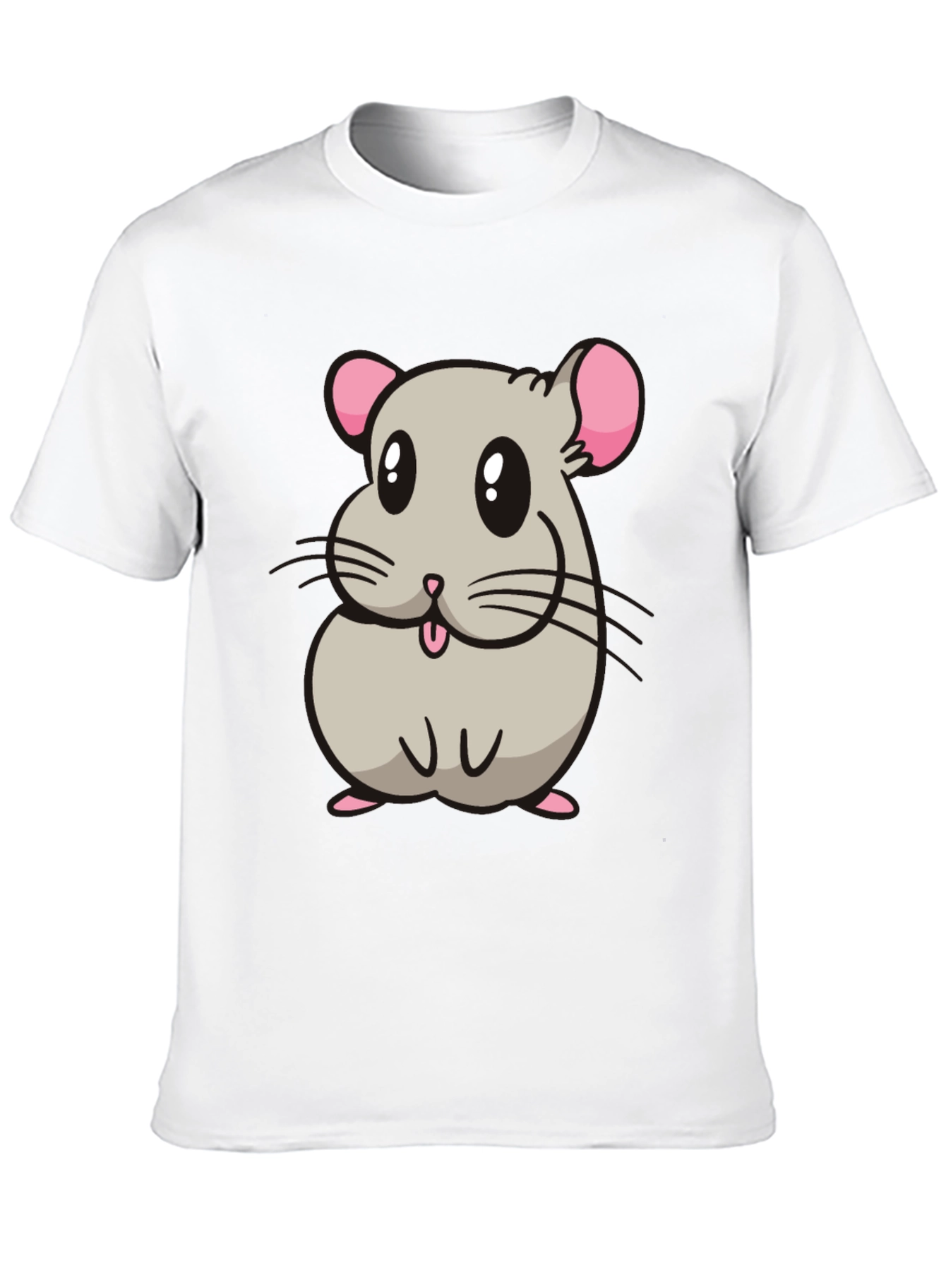 Cute Hamster Cartoon Graphic T-Shirt