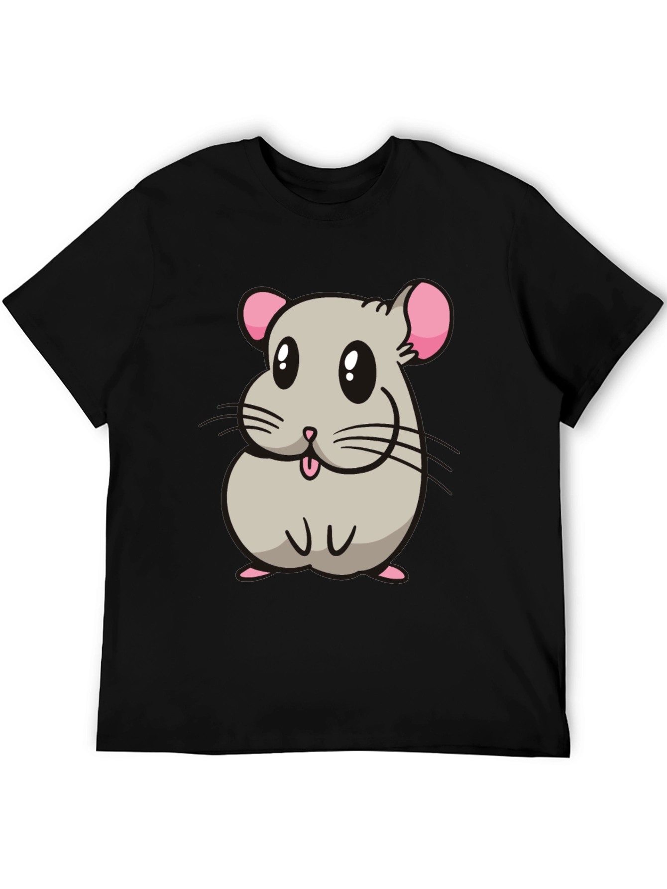 Cute Hamster Cartoon Graphic T-Shirt