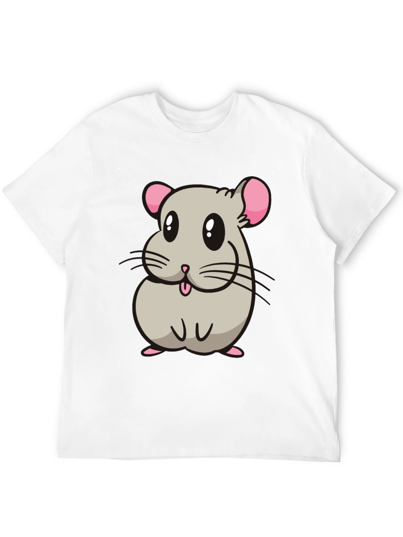 Cute Hamster Cartoon Graphic T-Shirt