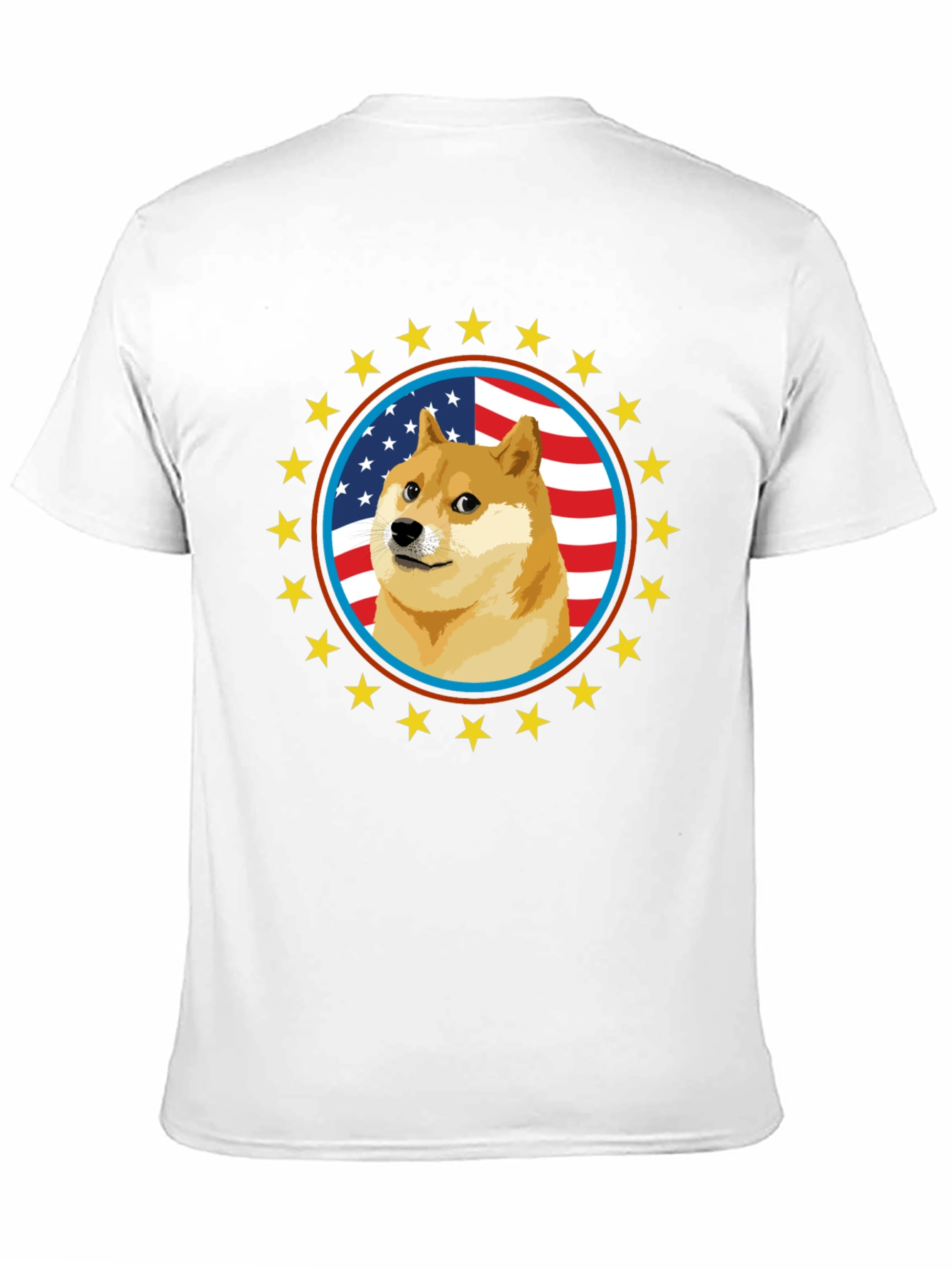 Doge Meme American Flag T-Shirt