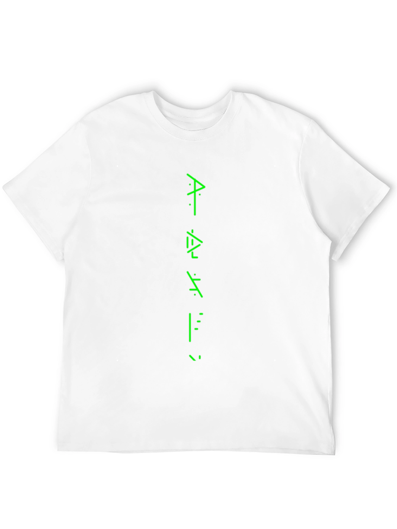 Mystery Script Black Graphic Tee for Men
