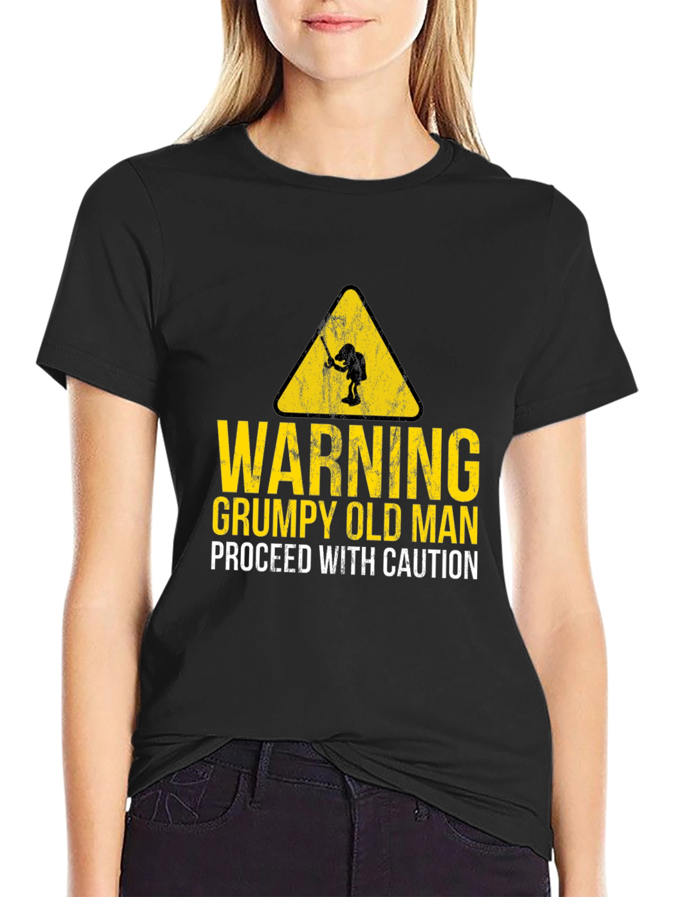 Grumpy Old Man Warning Graphic Tee