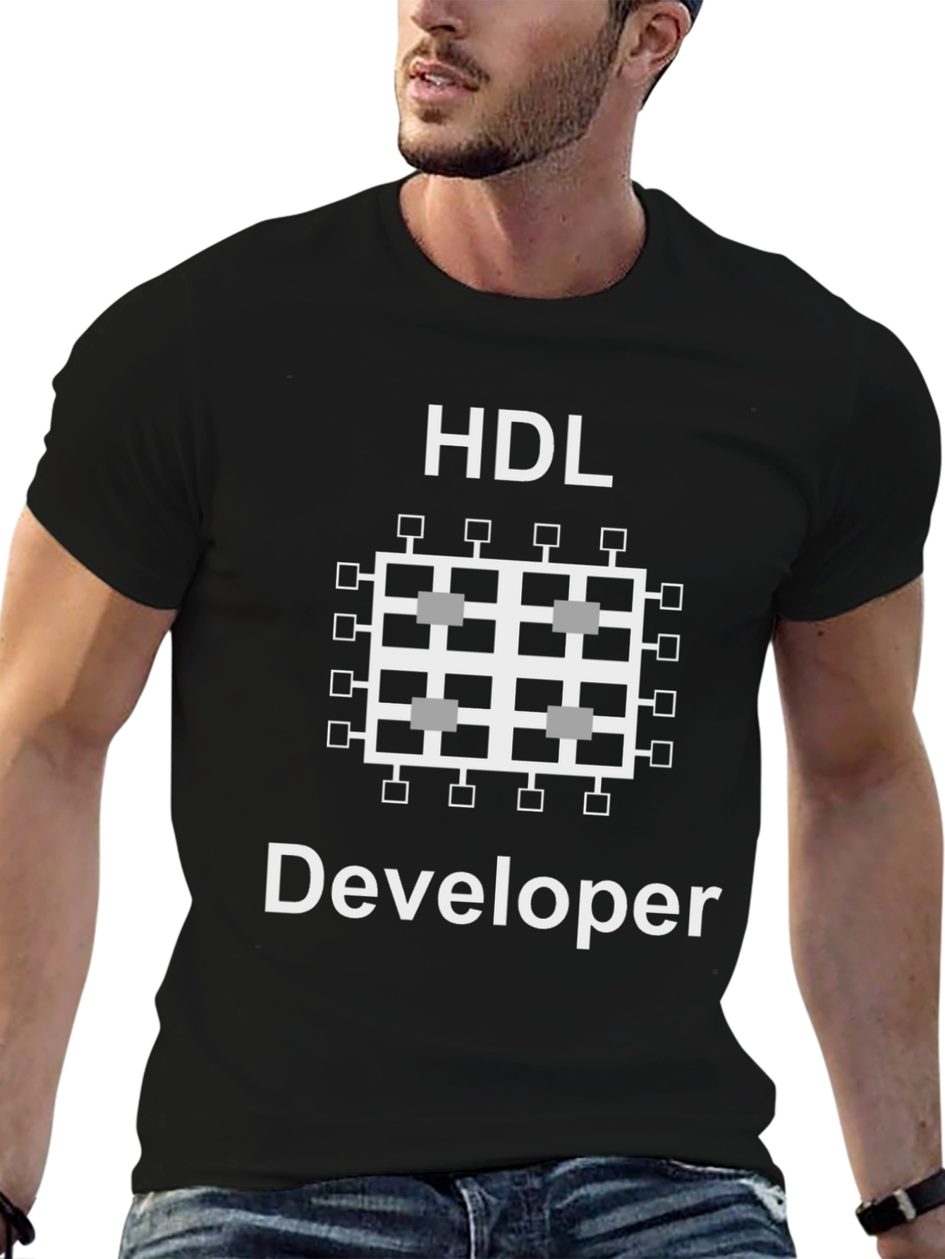 HDL Developer T-Shirt - Black Programmer Tee