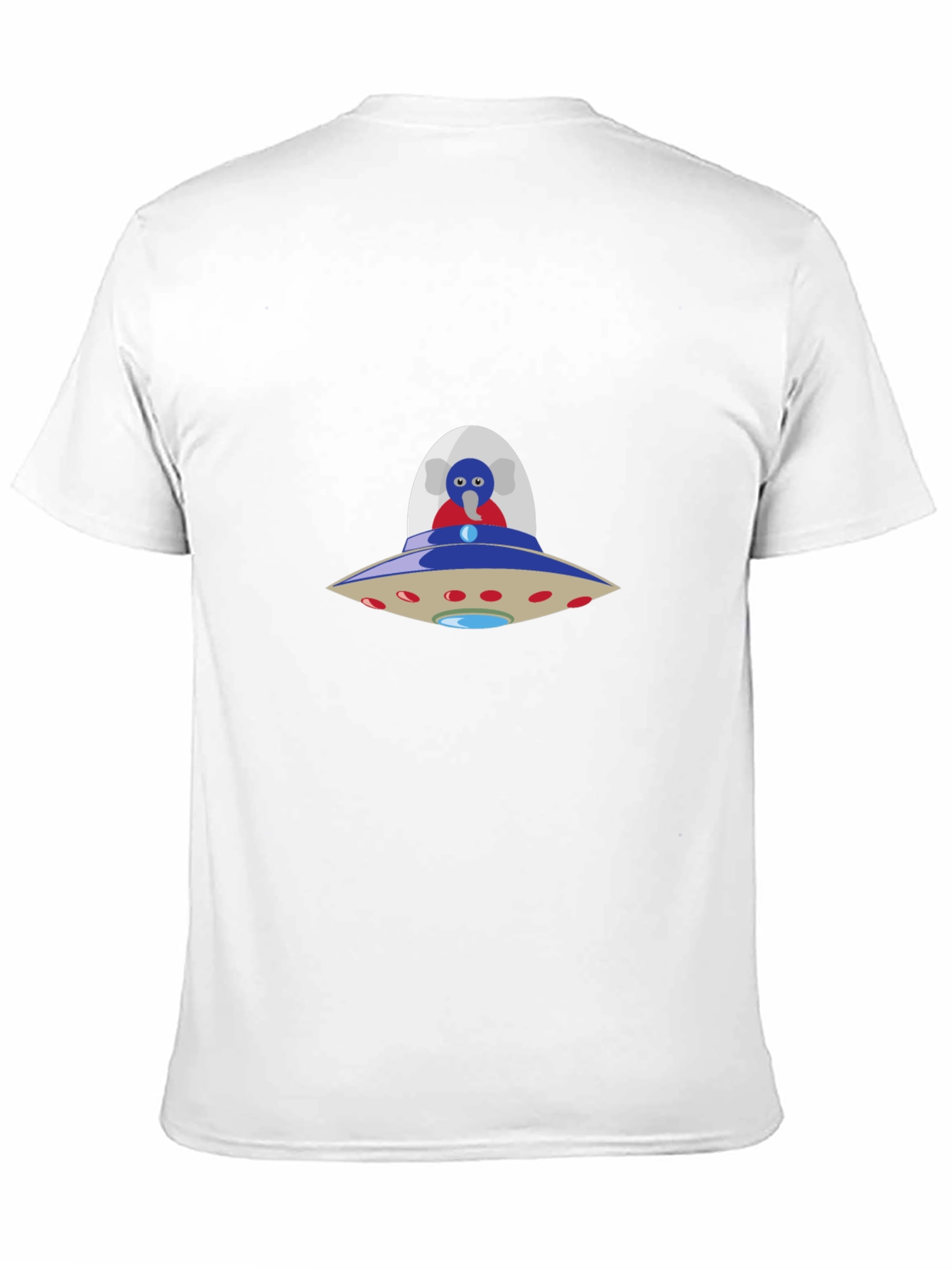 UFO Alien T-Shirt - Black Crew Neck