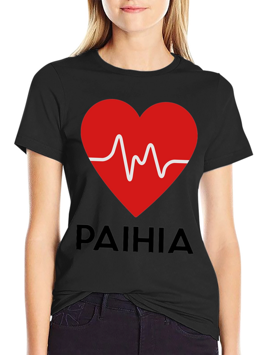 Paihia Heartbeat Graphic Tee - Black