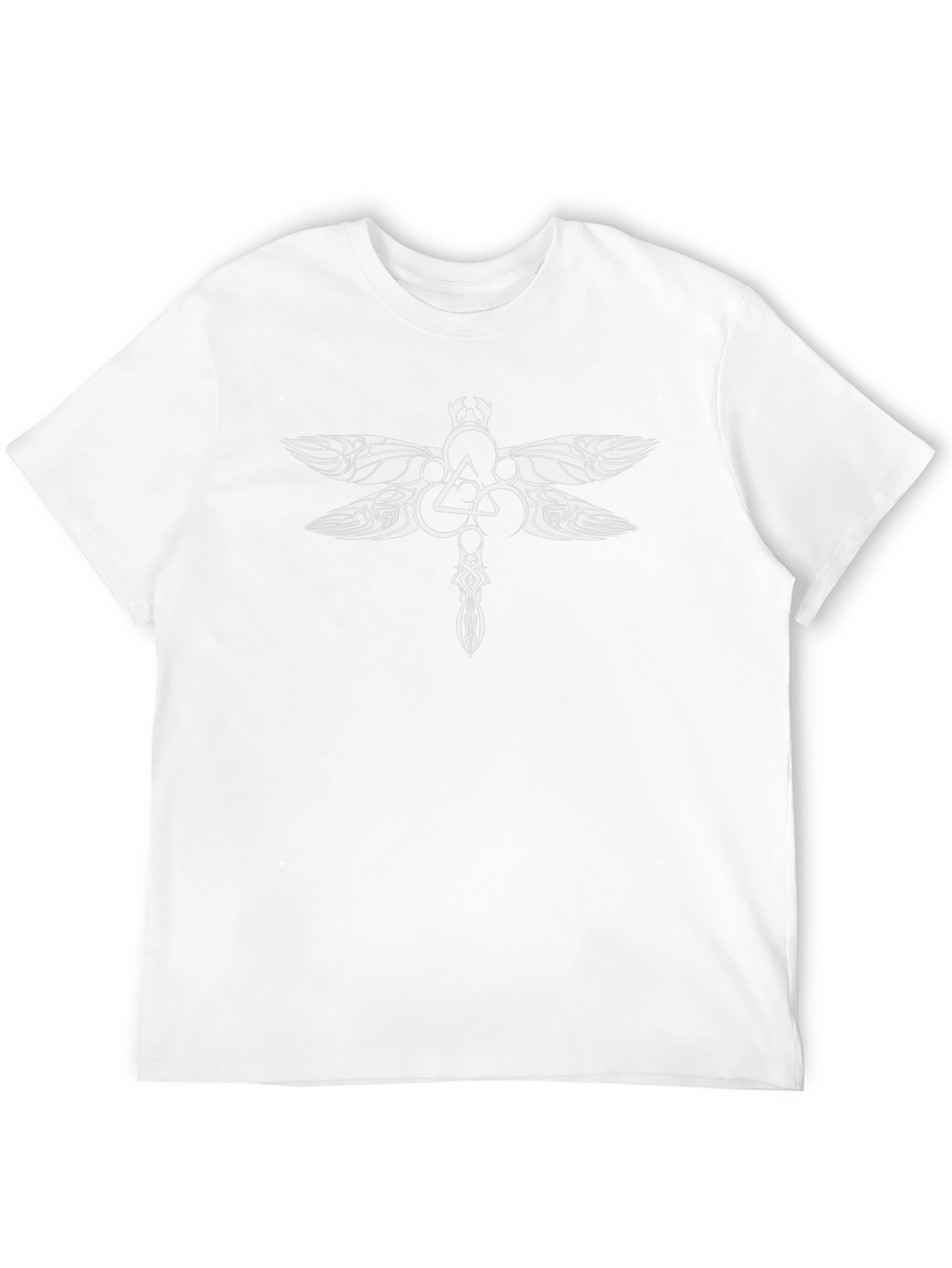 Dragonfly Graphic Tee - Stylish Black Cotton Blend