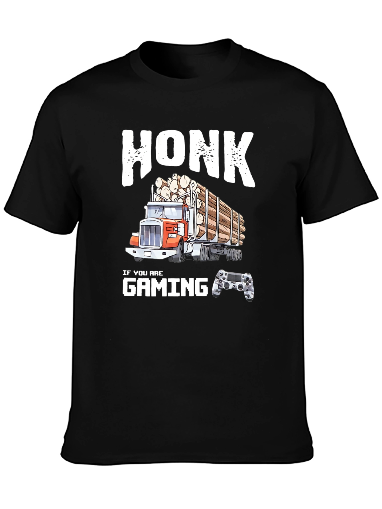 Honk If You Are Gaming Funny Trucker T-Shirt