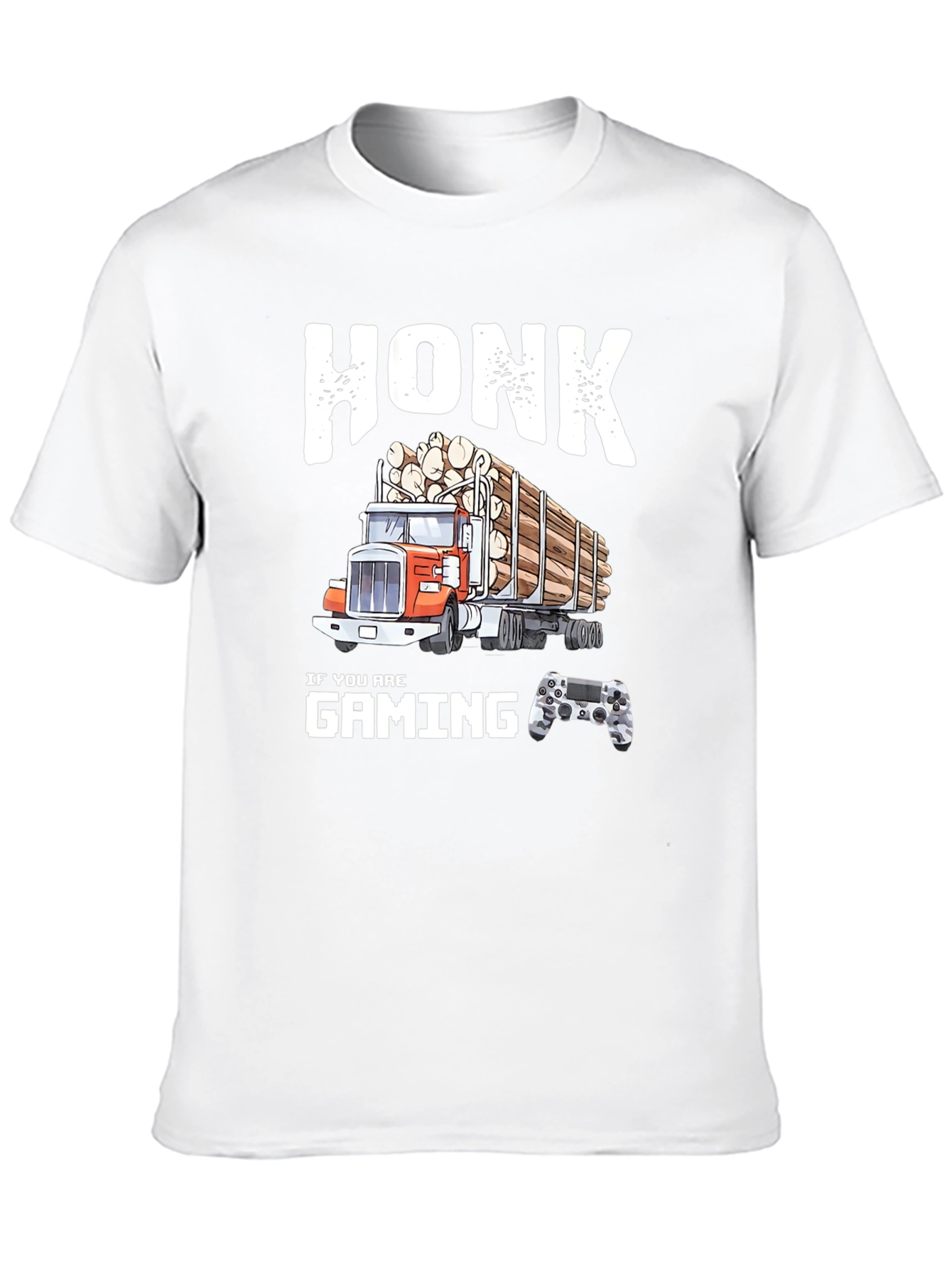 Honk If You Are Gaming Funny Trucker T-Shirt