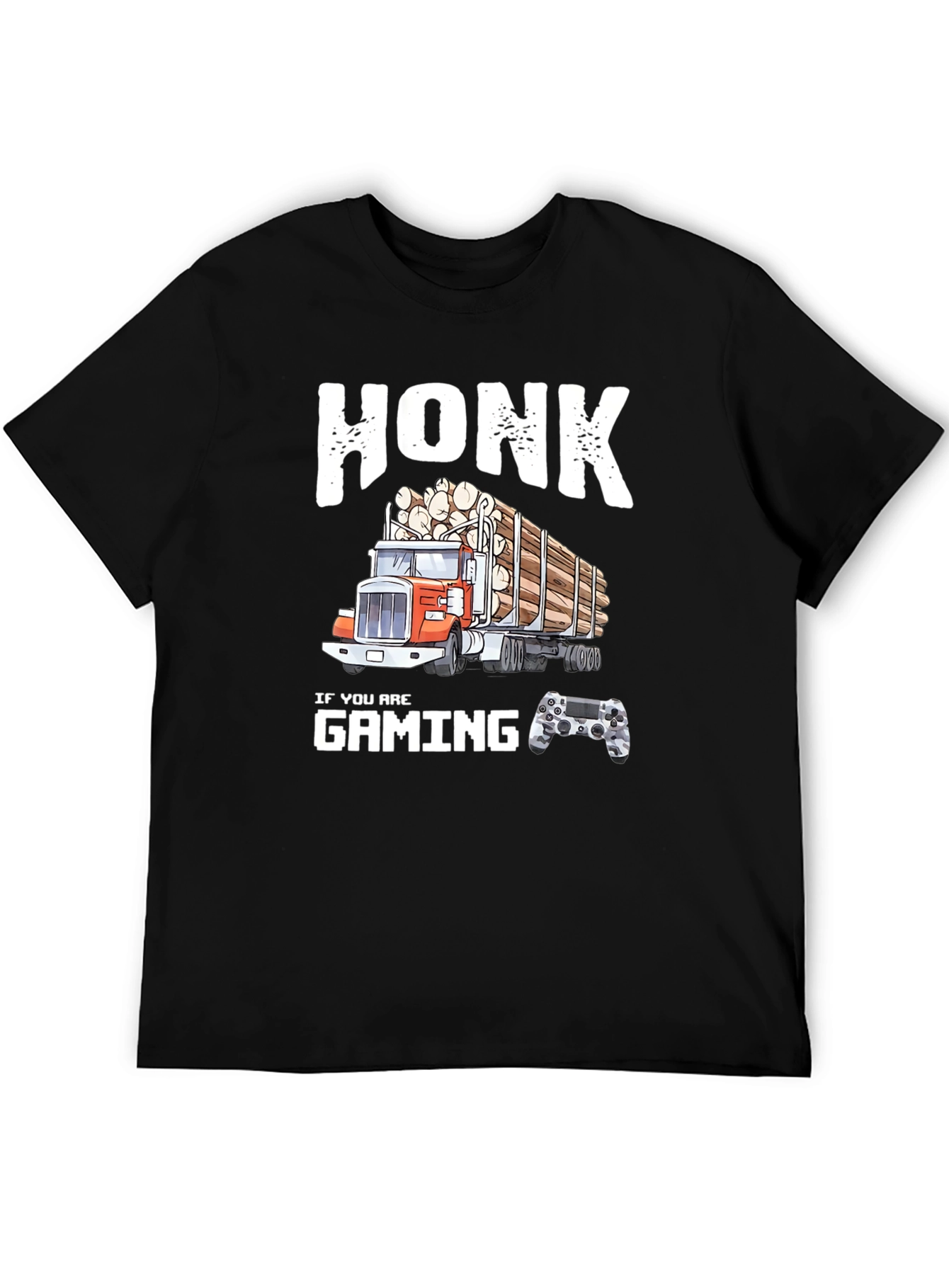 Honk If You Are Gaming Funny Trucker T-Shirt